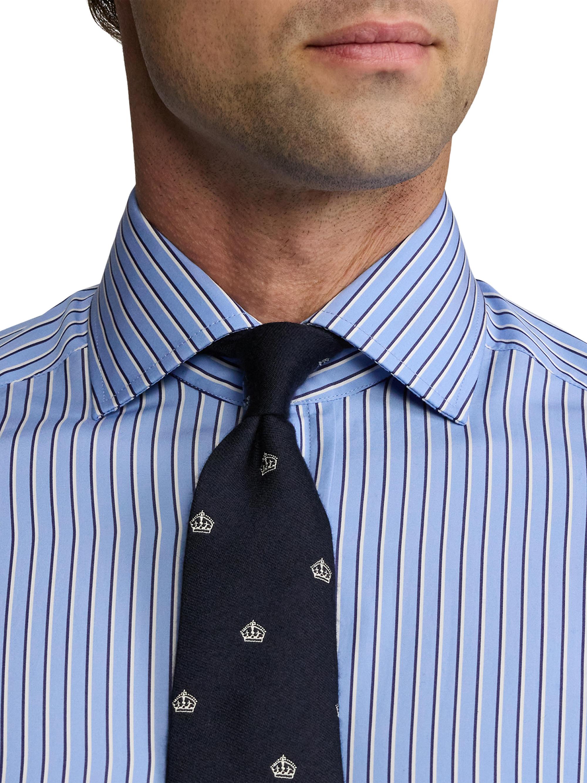 Ralph Lauren Purple Label Striped Poplin Shirt | Saks Fifth