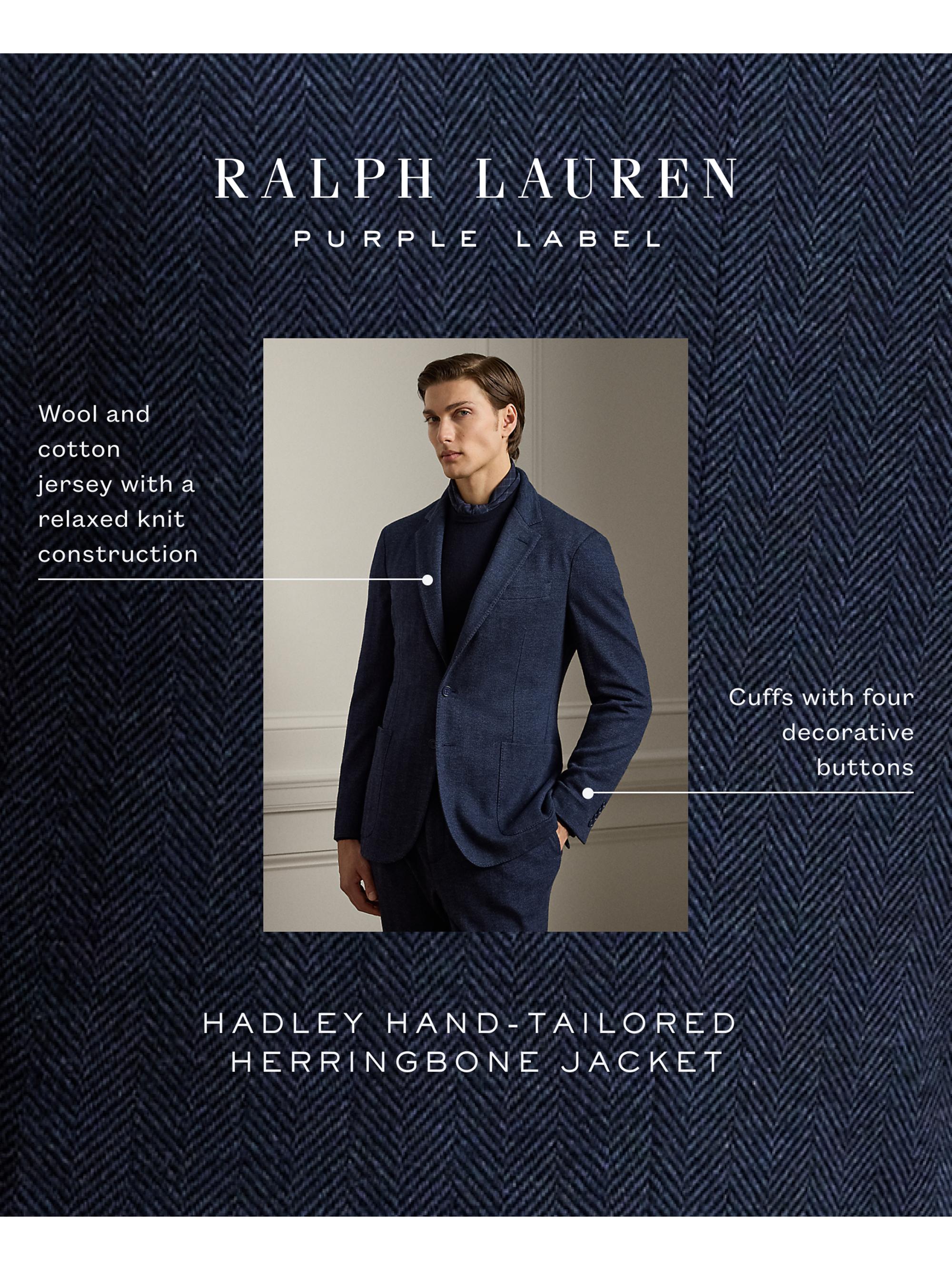 Ralph Lauren Purple Label Hadley Hand-Tailored Herringbone Jacket