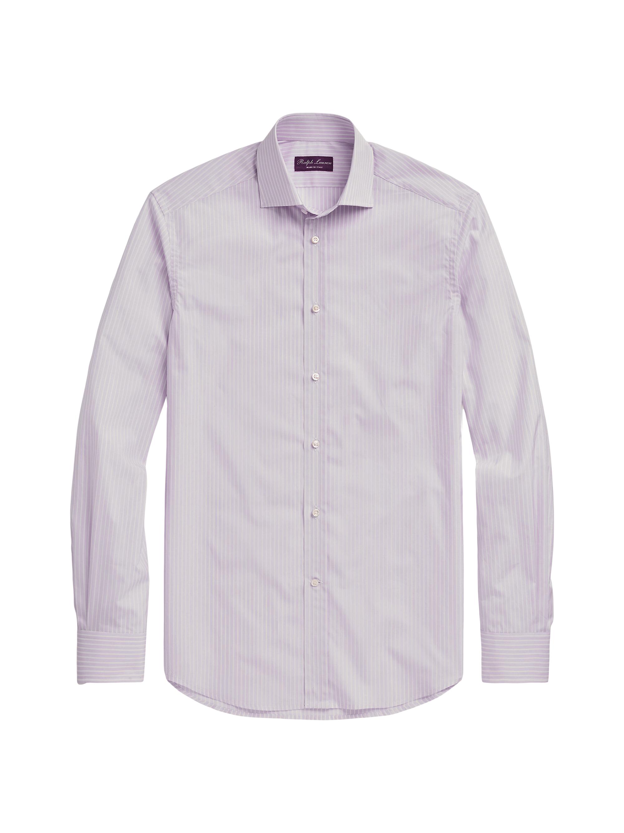 Ralph Lauren Purple Label Men's Striped Button-Up Shirt - Lavender