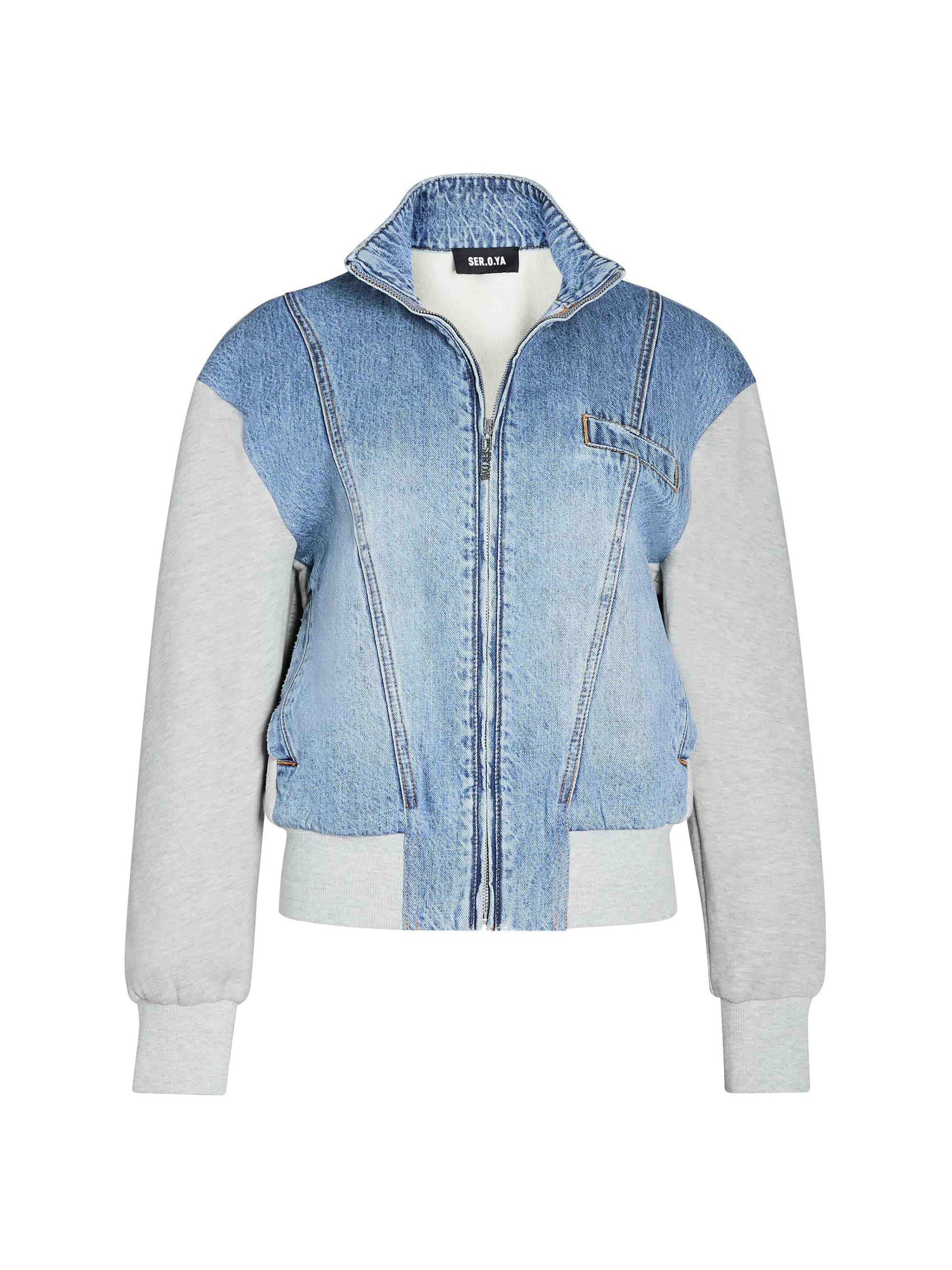 Ser.o.ya Women's Page Terry Denim Jacket - River