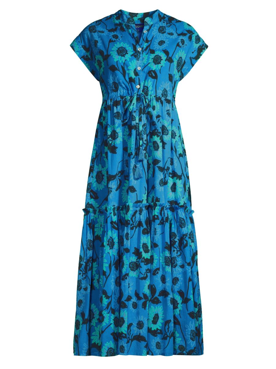Ro's Garden
 Mumi Floral Geometric Midi-Dress