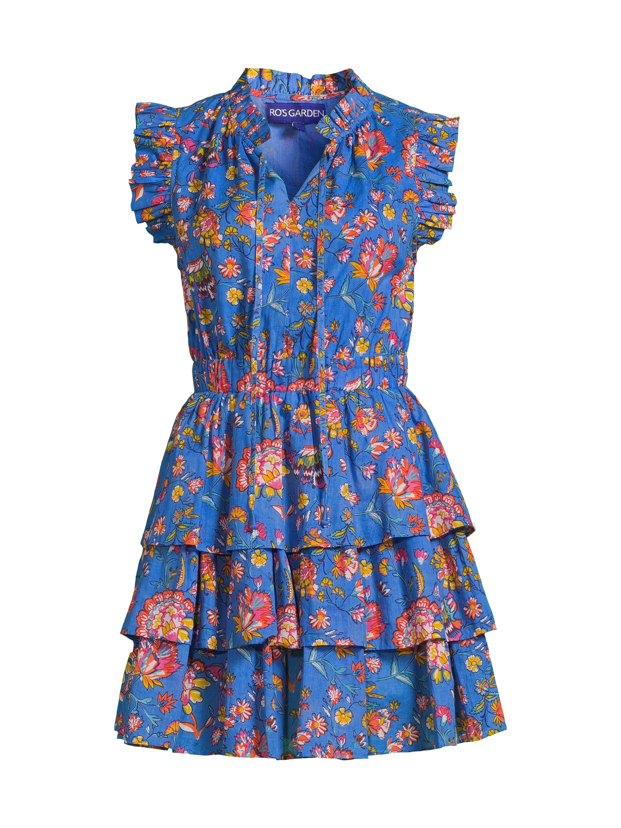 Ro's Garden Women's Bimba Floral Tiered Minidress - Light Baru