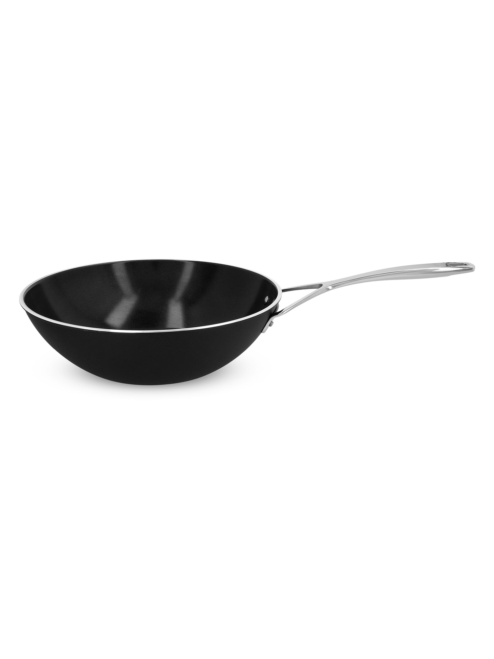 Demeyere AluPro Ceramic 12''Aluminum Nonstick Wok - Black