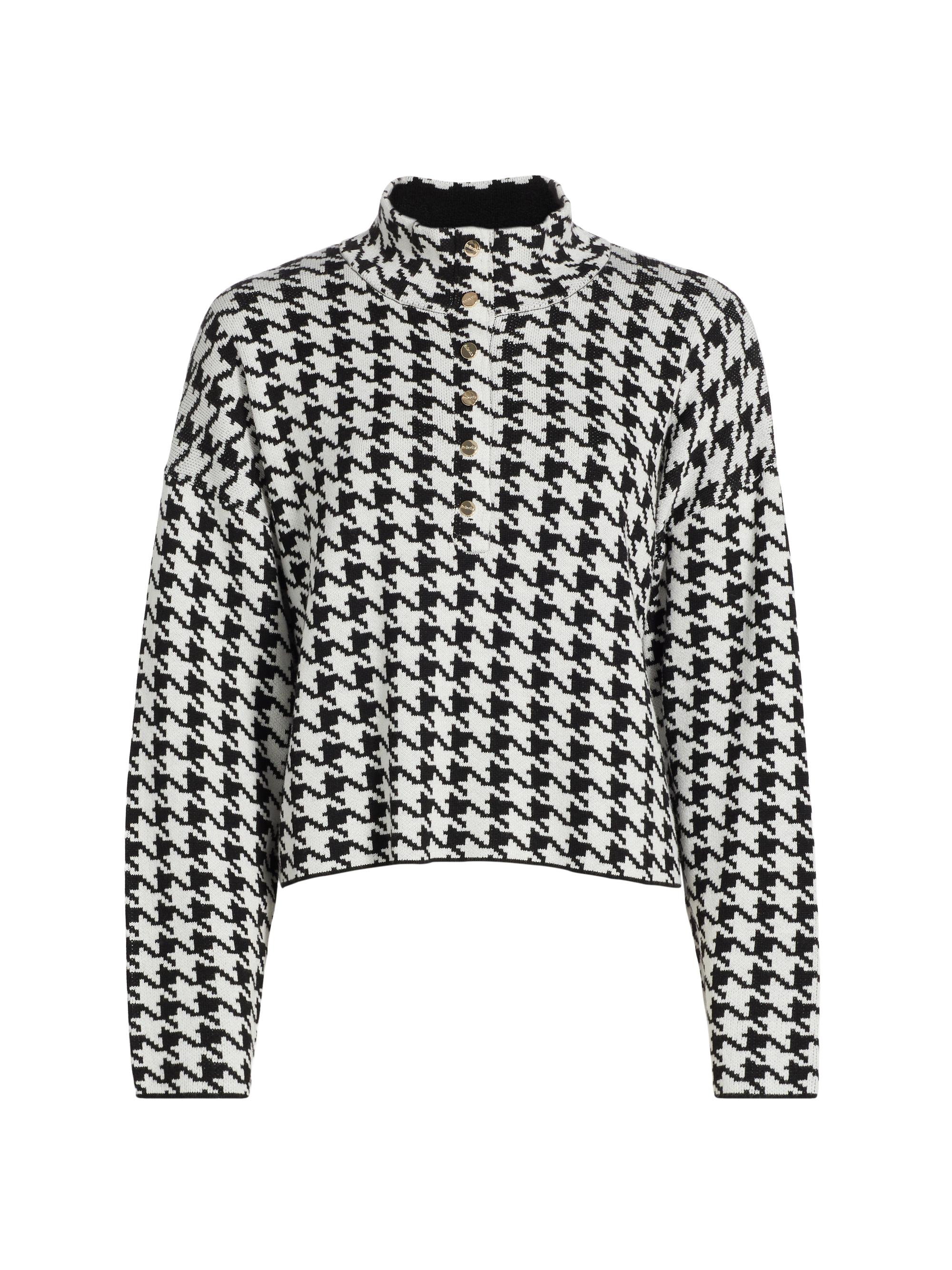 Stellae Dux Snap Placket Funnel Neck Sweater | Saks Fifth Avenue