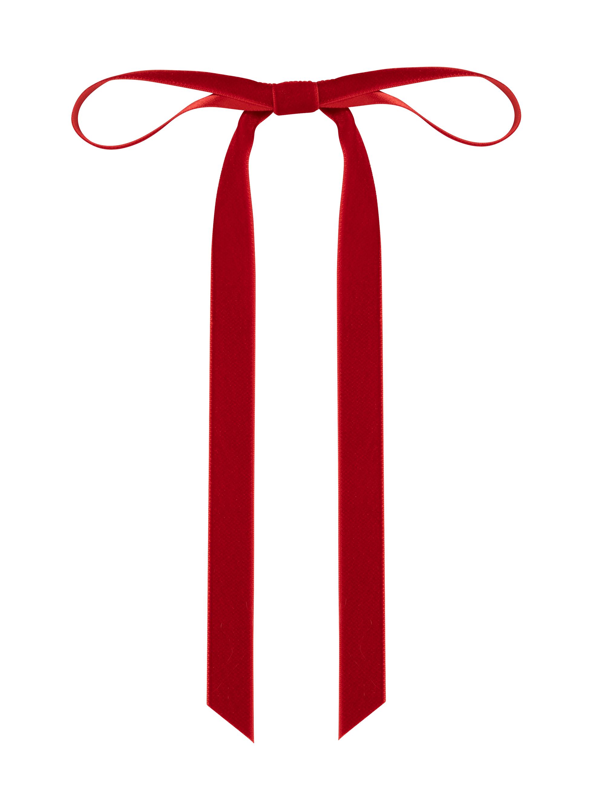 Jennifer Behr Women's Aida Velvet Bow Barrette - Rouge