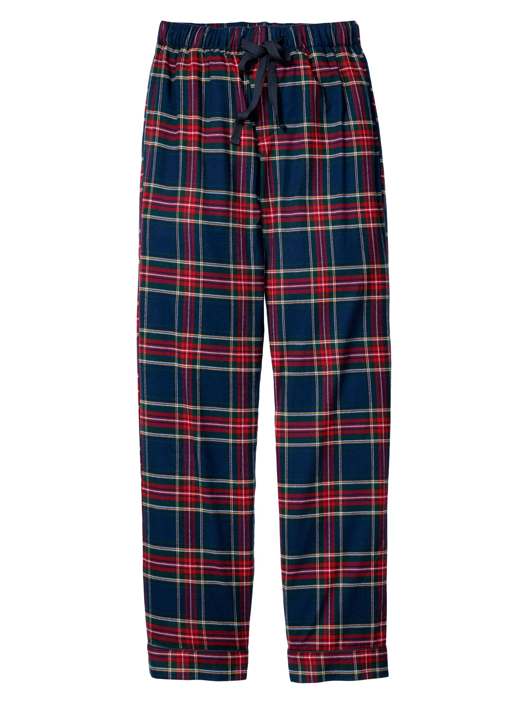 Petite Plume Men's Windsor Plaid Lounge Pants - Navy