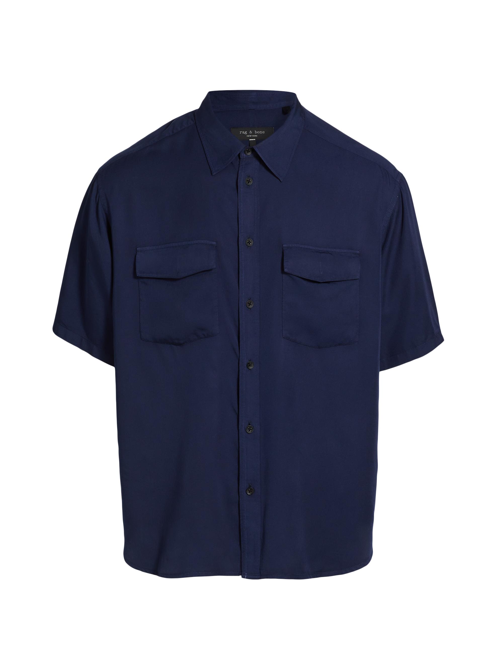 rag & bone Men's Matthew Button-Front Shirt - Salute