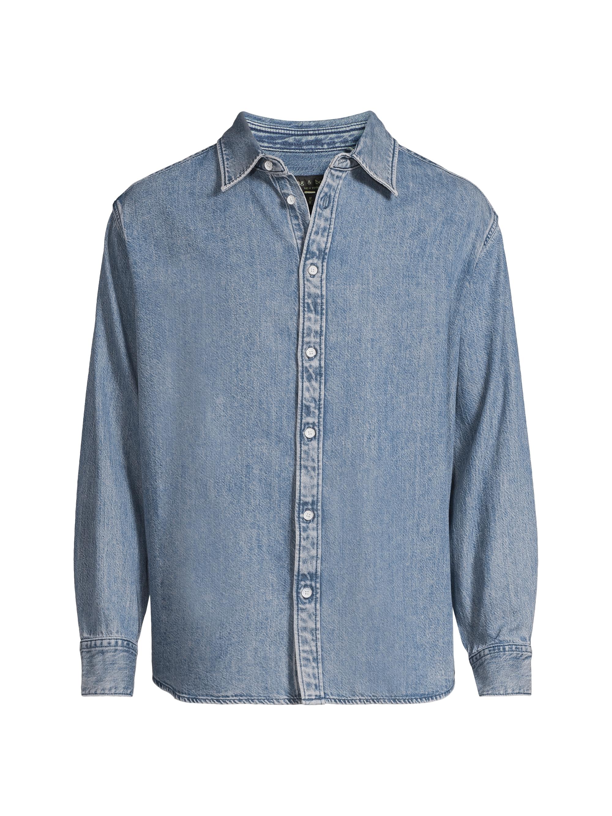 rag & bone Men's Matthew Denim Shirt - Corbin