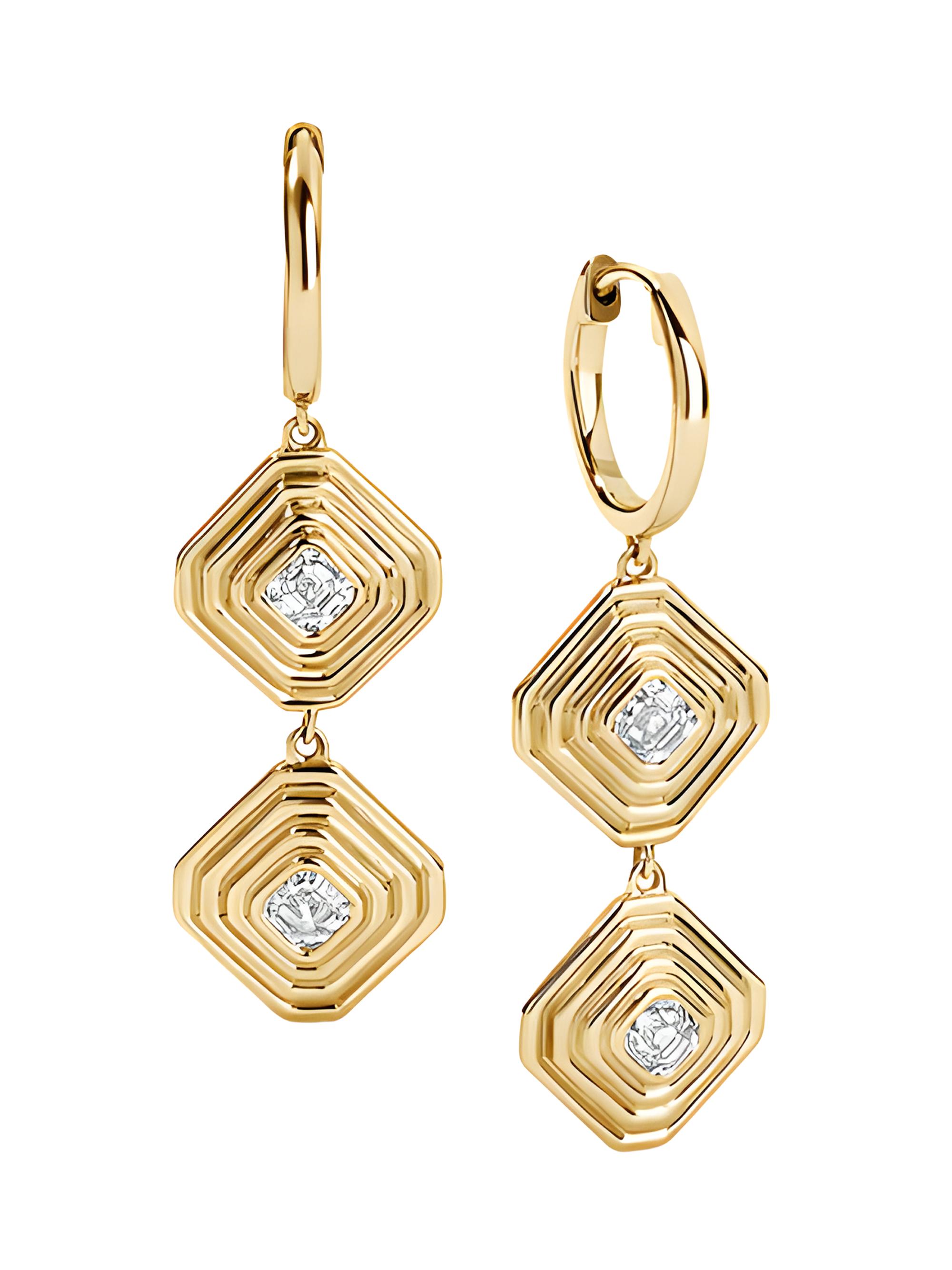 Stephanie Gottlieb Women's 14K Yellow Gold & 1.10 TCW Diamond Drop Earrings - Yellow Gold