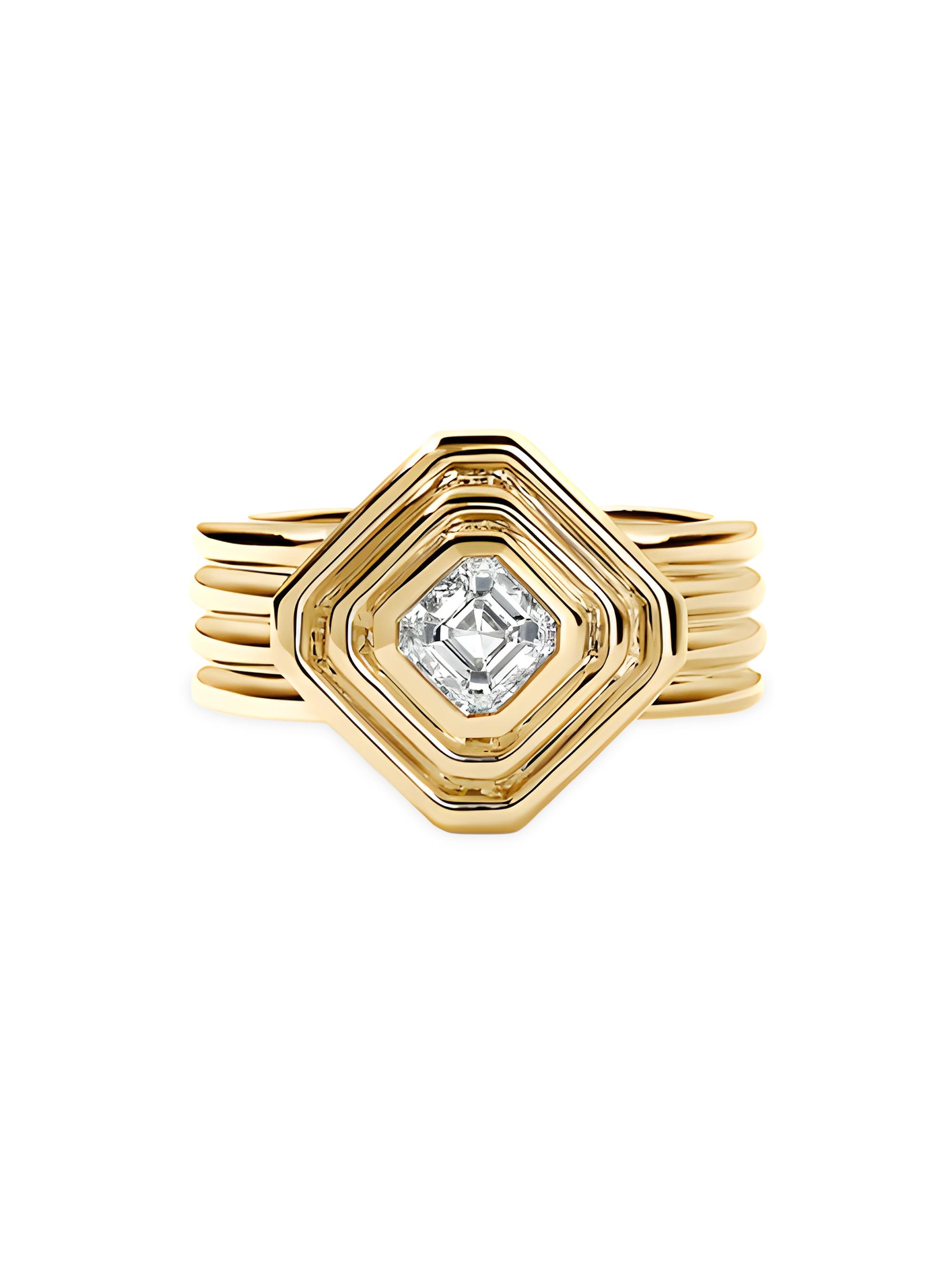 Stephanie Gottlieb Women's 14K Yellow Gold & 1.0 TCW Diamond Asscher Solitaire Ring - Yellow Gold