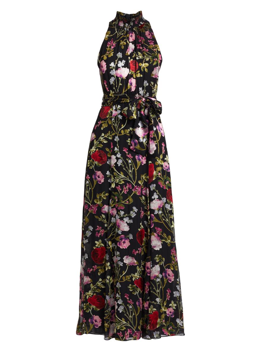 Alice + Olivia Dita Floral Burnout Maxi-Dress | Saks Fifth