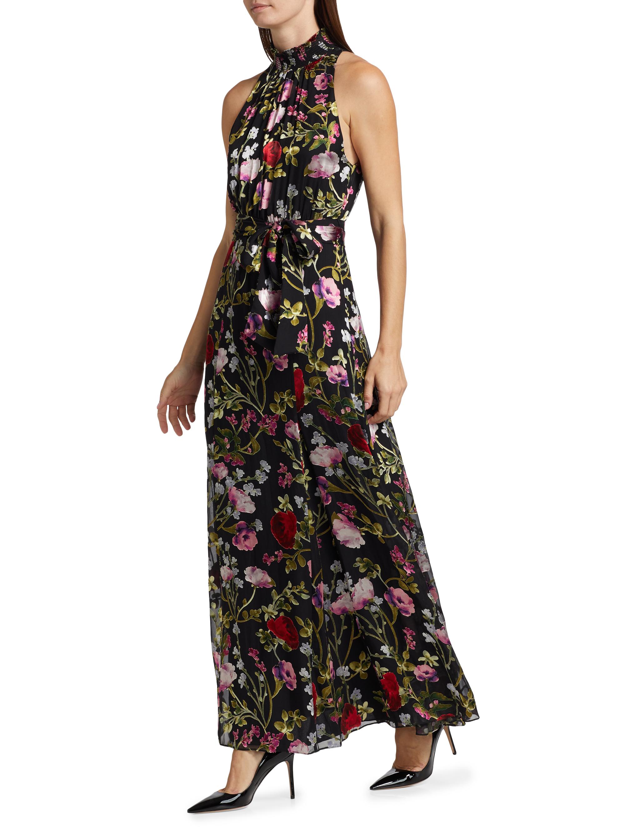 【週末値下げ】 Framed flower open long dress Framed flower open long dress (Beige)