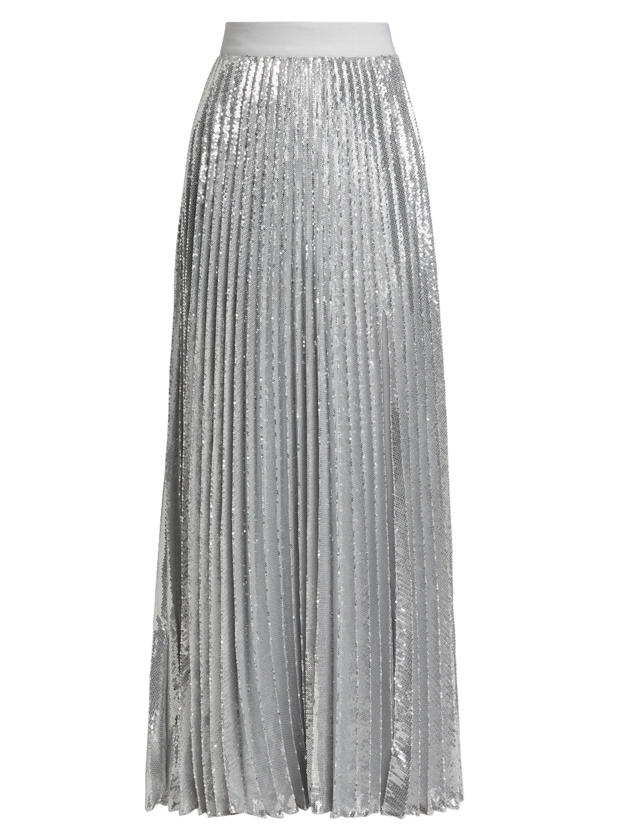 Alice + Olivia Ivey Sequined Pleated Maxi Skirt | Saks Fifth Avenue