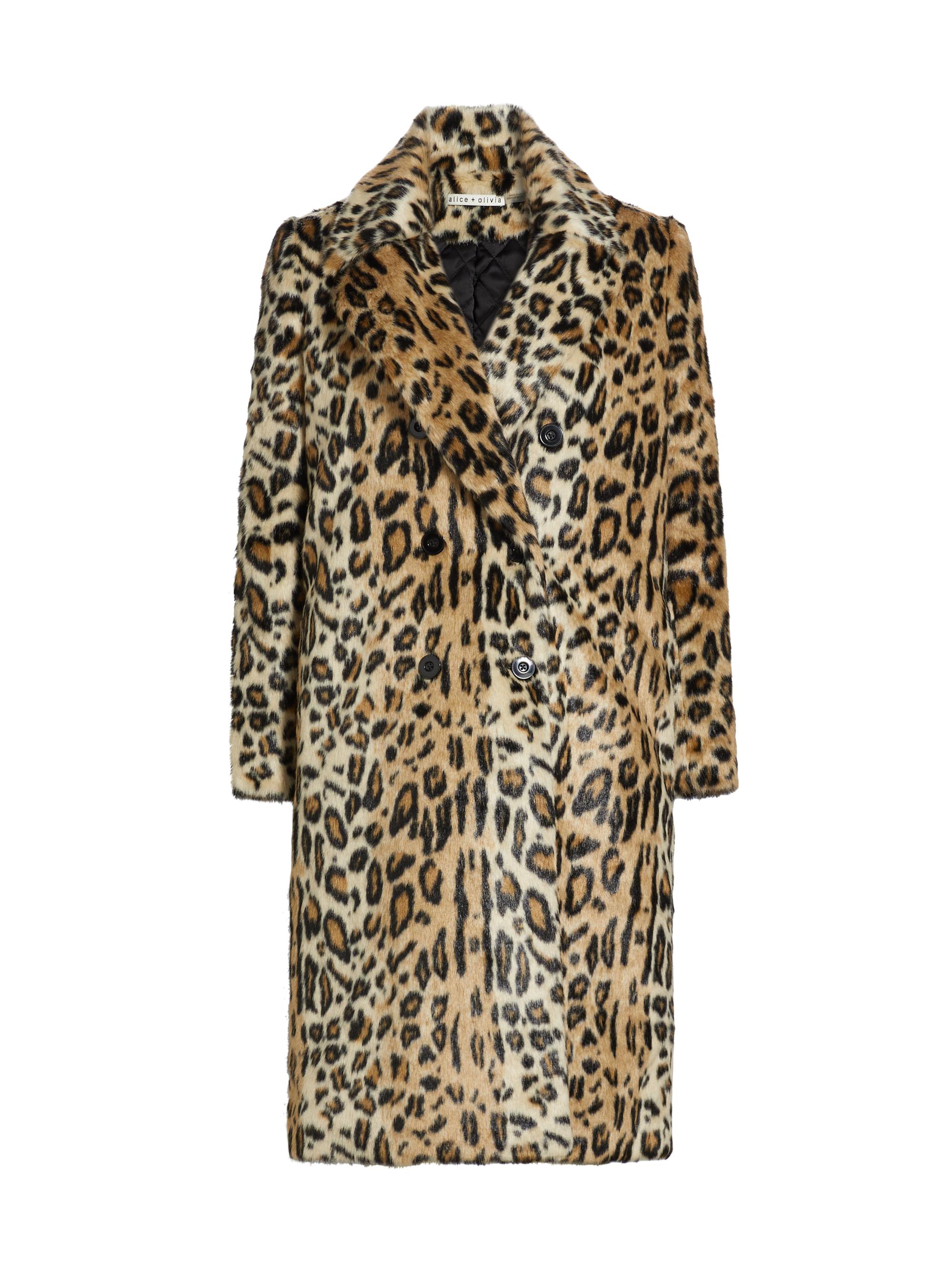 Leopard Print Alice And Olivia Fur Coat Alice Olivia Nicholas