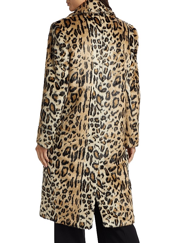 Shop Alice + Olivia Nicholas Leopard Faux-Fur Coat | Saks Shop Alice + Olivia Nicholas Leopard Faux-Fur Coat | Saks