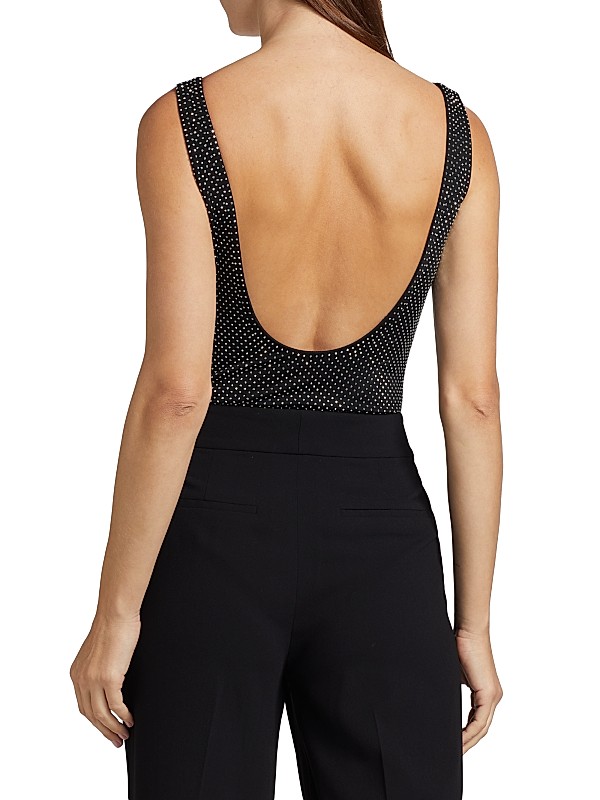 Shop Alice + Olivia Remy Embellished Bodysuit | Saks Fifth Shop Alice + Olivia Remy Embellished Bodysuit | Saks Fifth