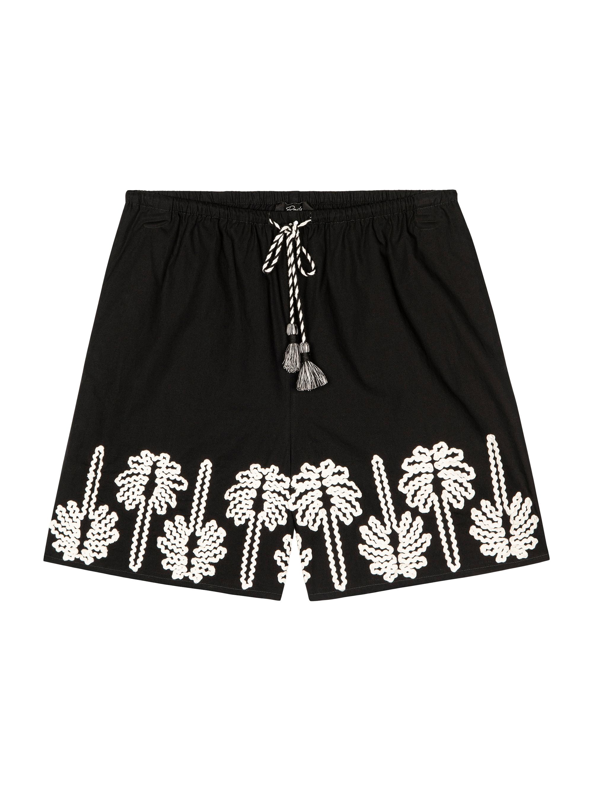 Rails Women's Armanda Embroidered Cotton Shorts - Black