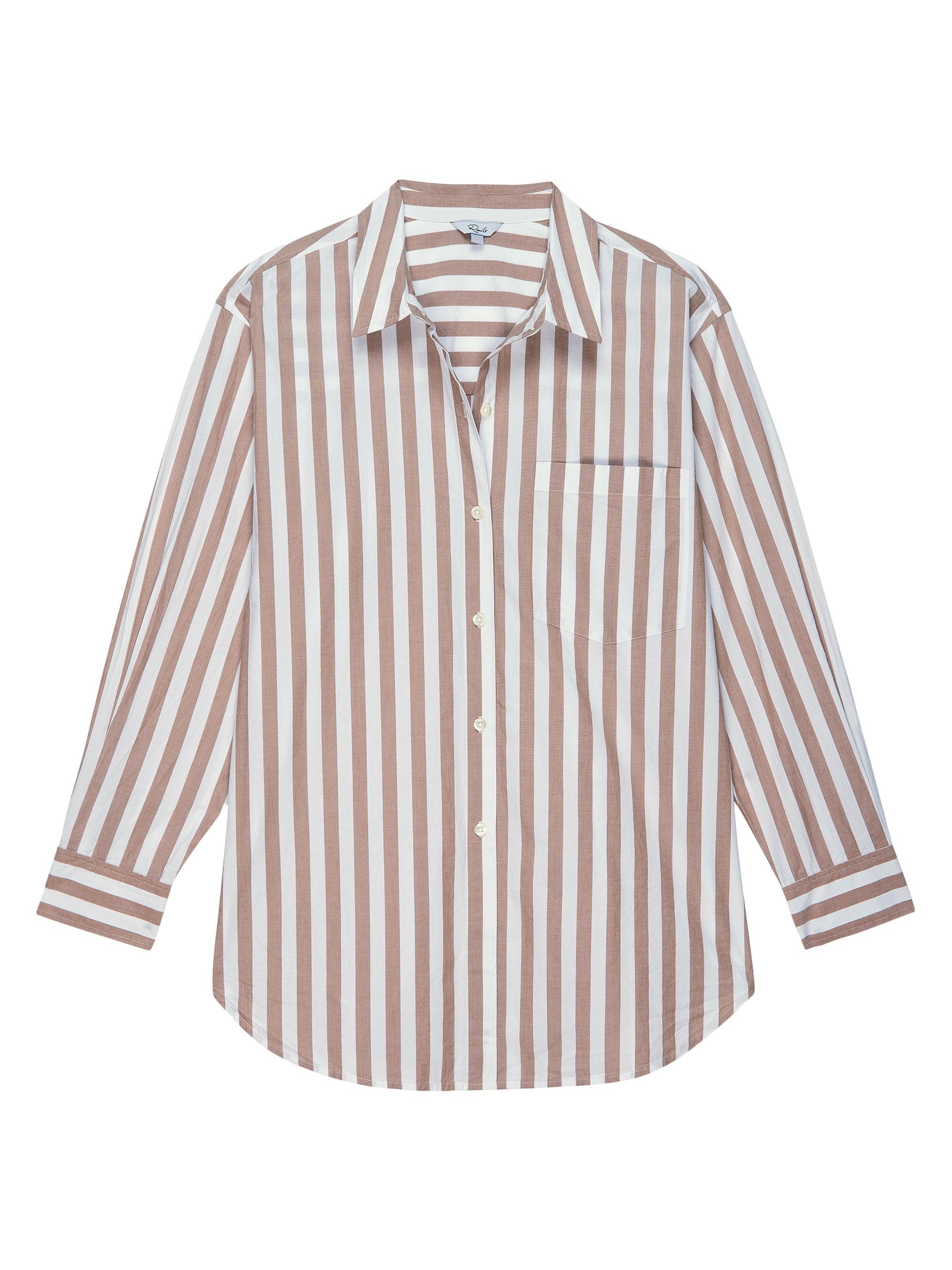 Rails Women's Elsa Striped Button-Front Shirt - Russet White Stripe