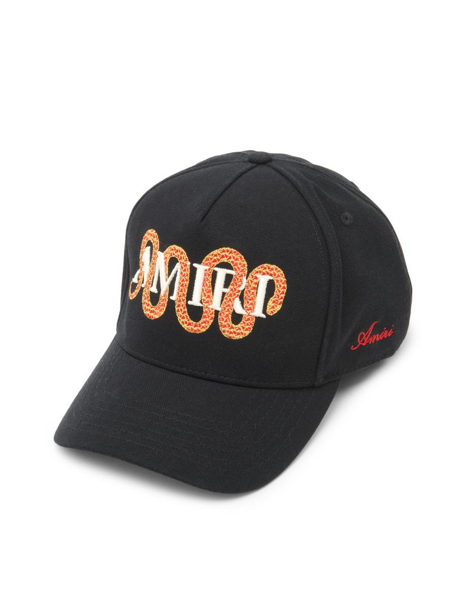 Amiri Logo Snake Canvas Hat | Saks Fifth Avenue