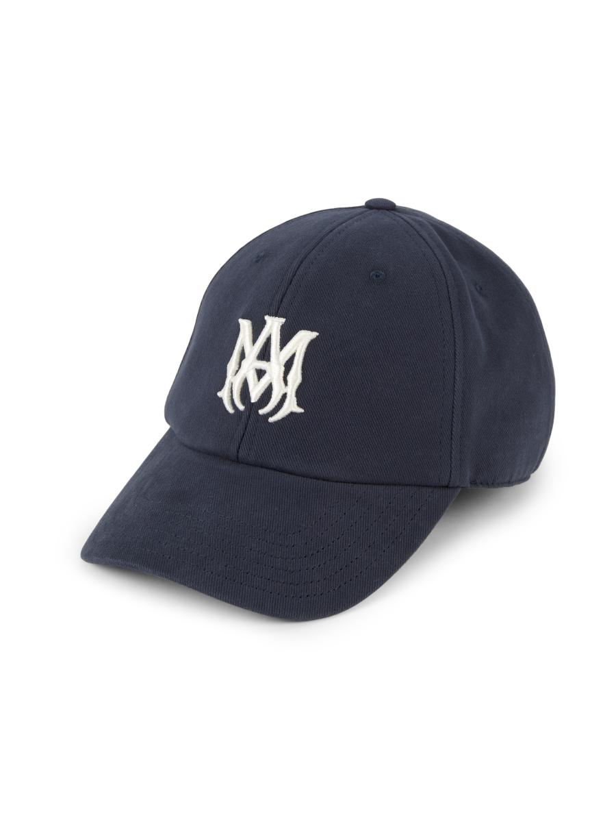 AMIRI ブラック キャップ MA CANVAS HAT AMIRI: Black 'MA' Quad Canvas Cap | SSENSE