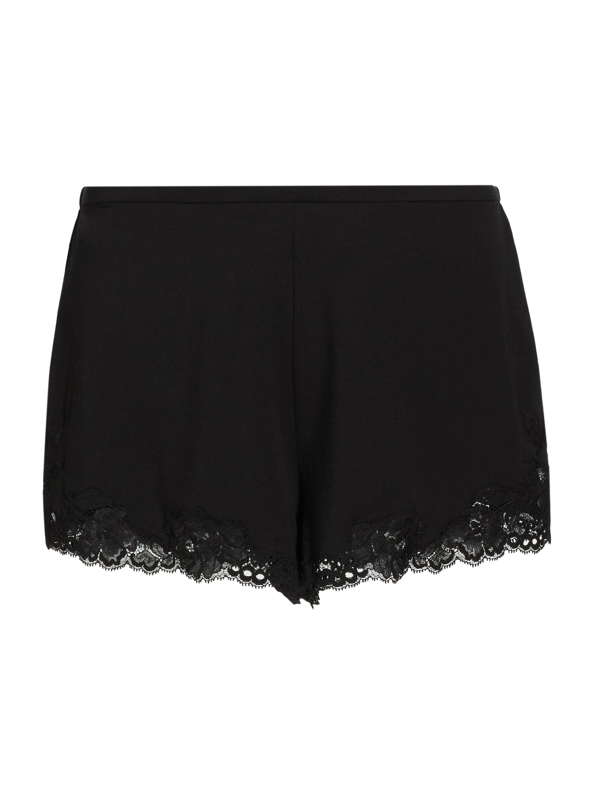 Ginia Lace-Trim Silk Shorts | Saks Fifth Avenue