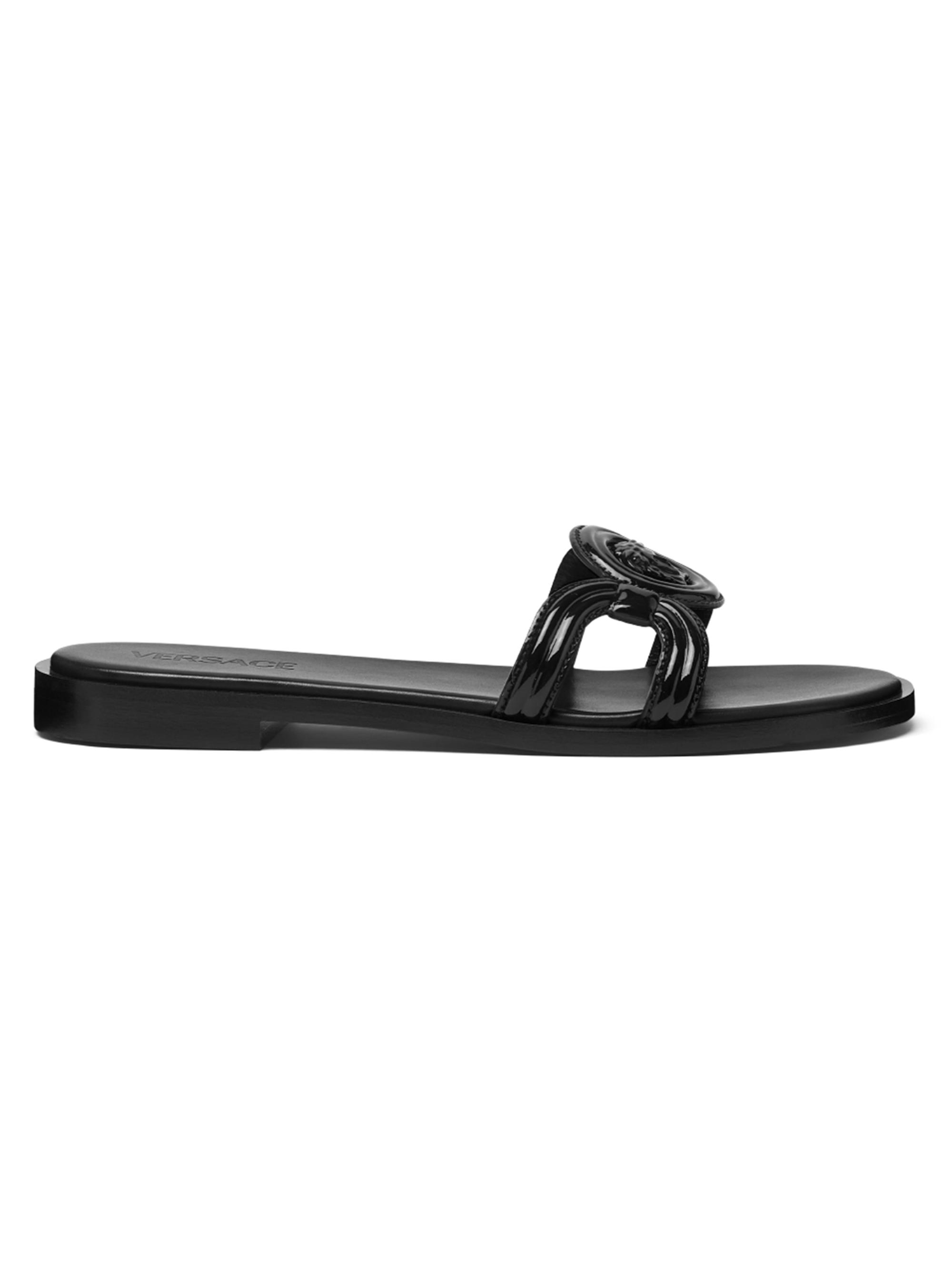 Versace Medusa 95 Patent Leather Sandals | Saks Fifth Avenue