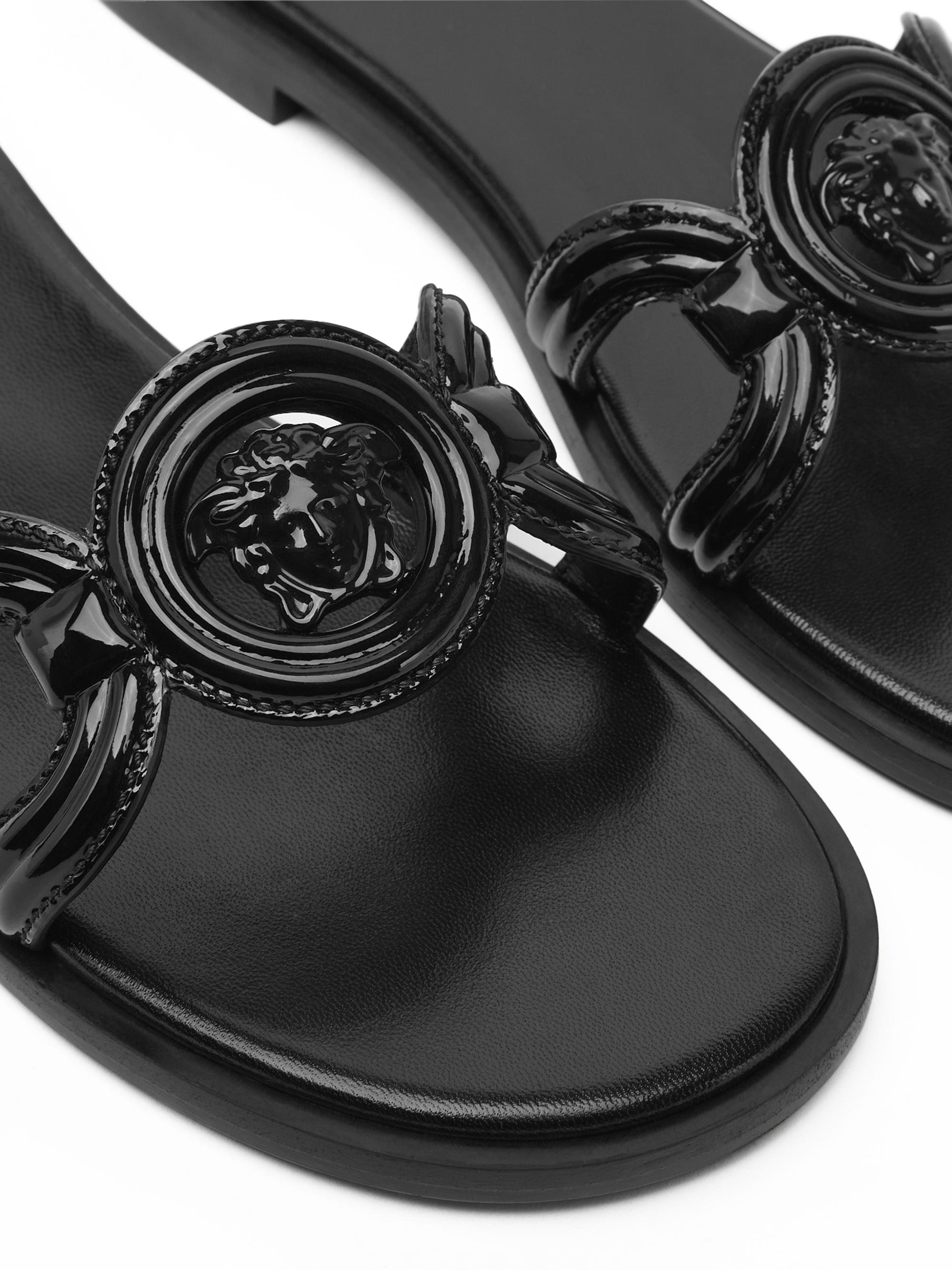 Versace Medusa 95 Patent Leather Sandals | Saks Fifth Avenue