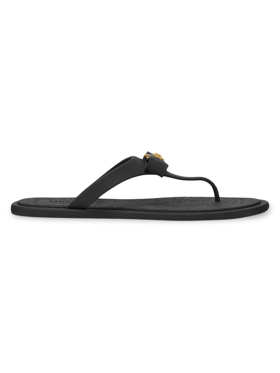 Versace Gianni Ribbon Slide Sandals | Saks Fifth Avenue