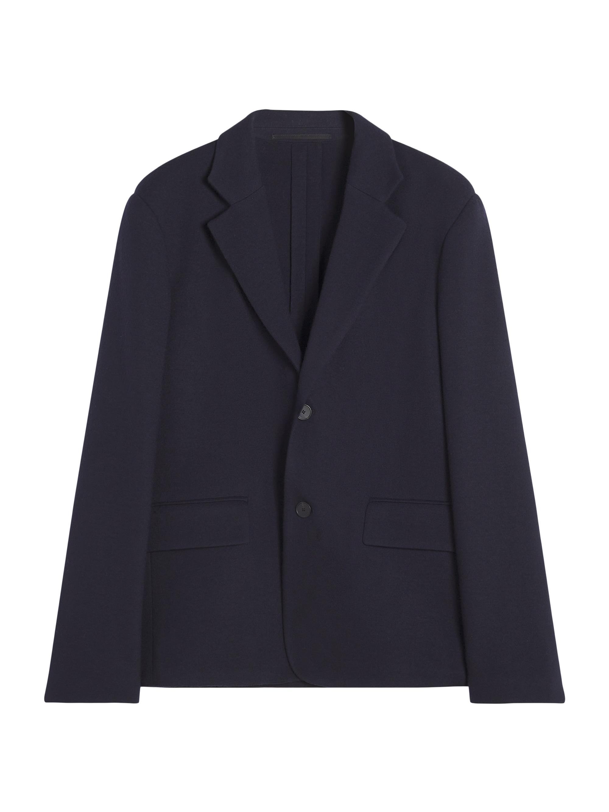 Lanvin Men's Casual Single Breasted Jacket - Dark Navy Blue