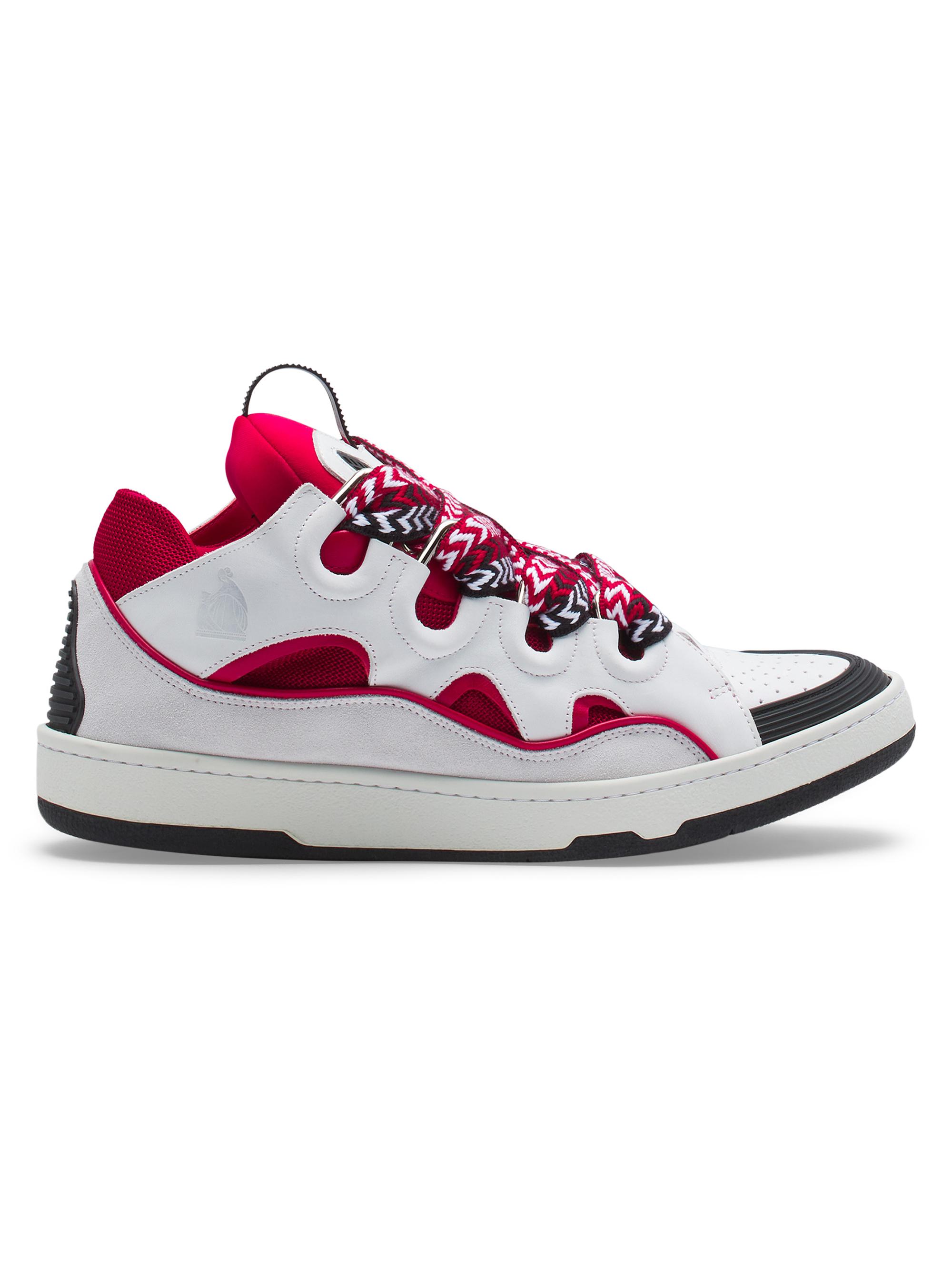 Lanvin Leather Curb Sneakers | Saks Fifth Avenue