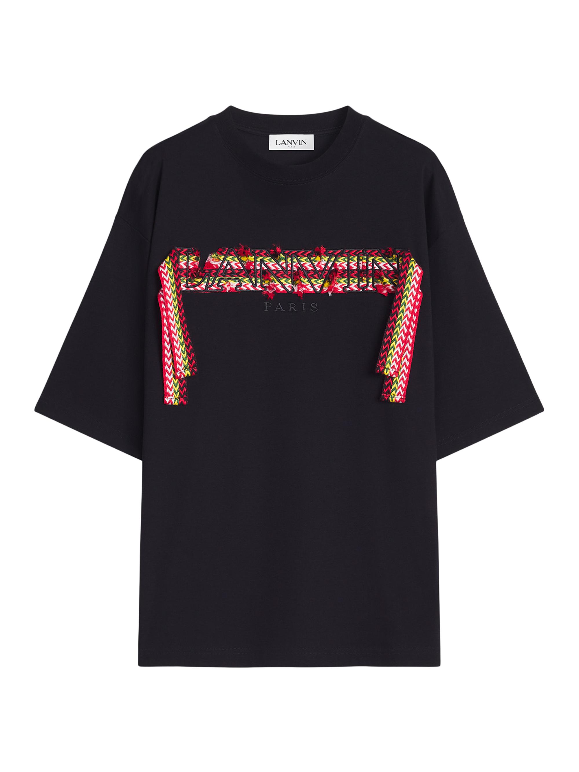 Lanvin Men's Curb Lace Oversized T-Shirt - Optic White