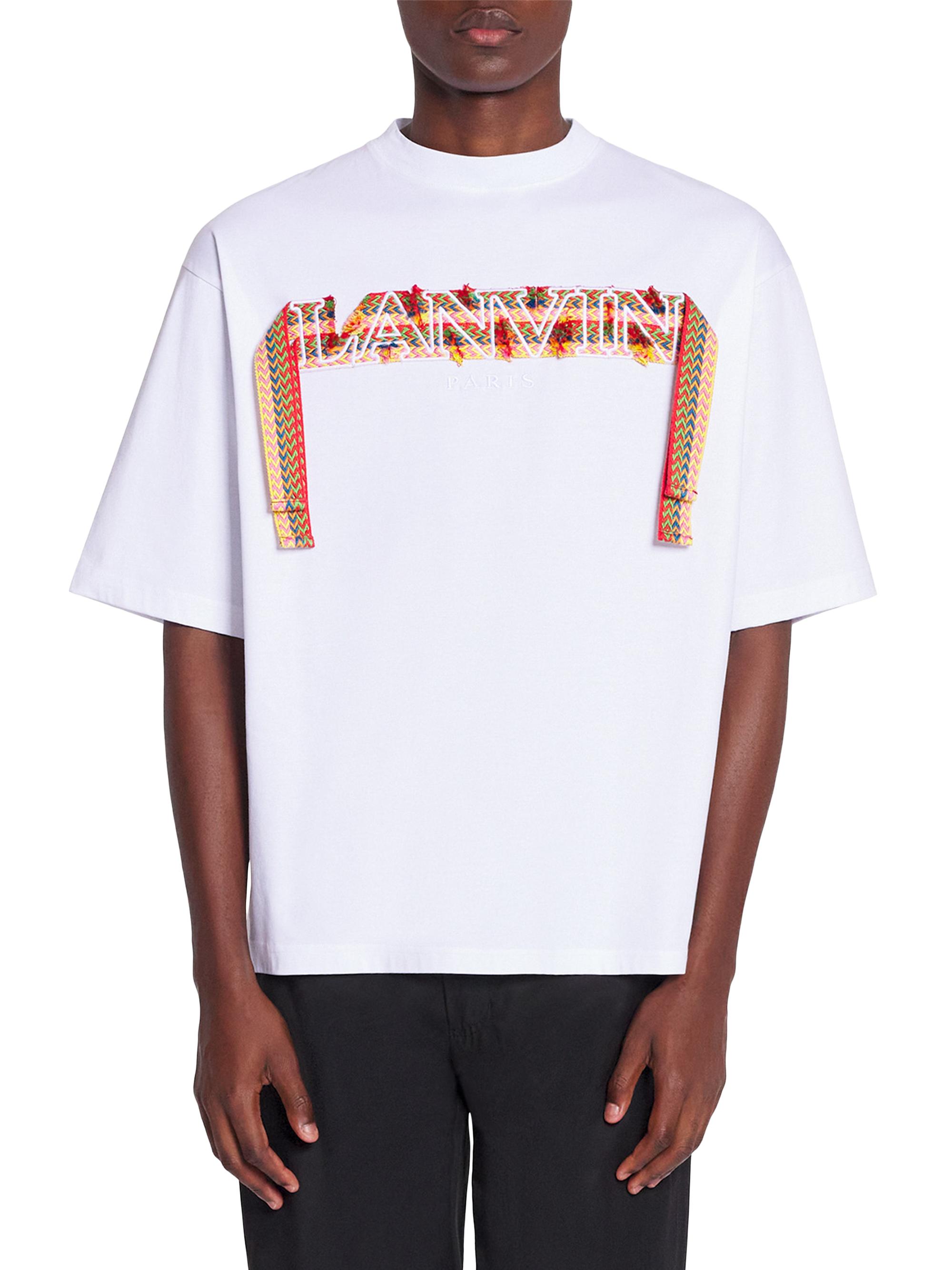 Lanvin Curb Lace Oversized T-Shirt | Saks Fifth Avenue