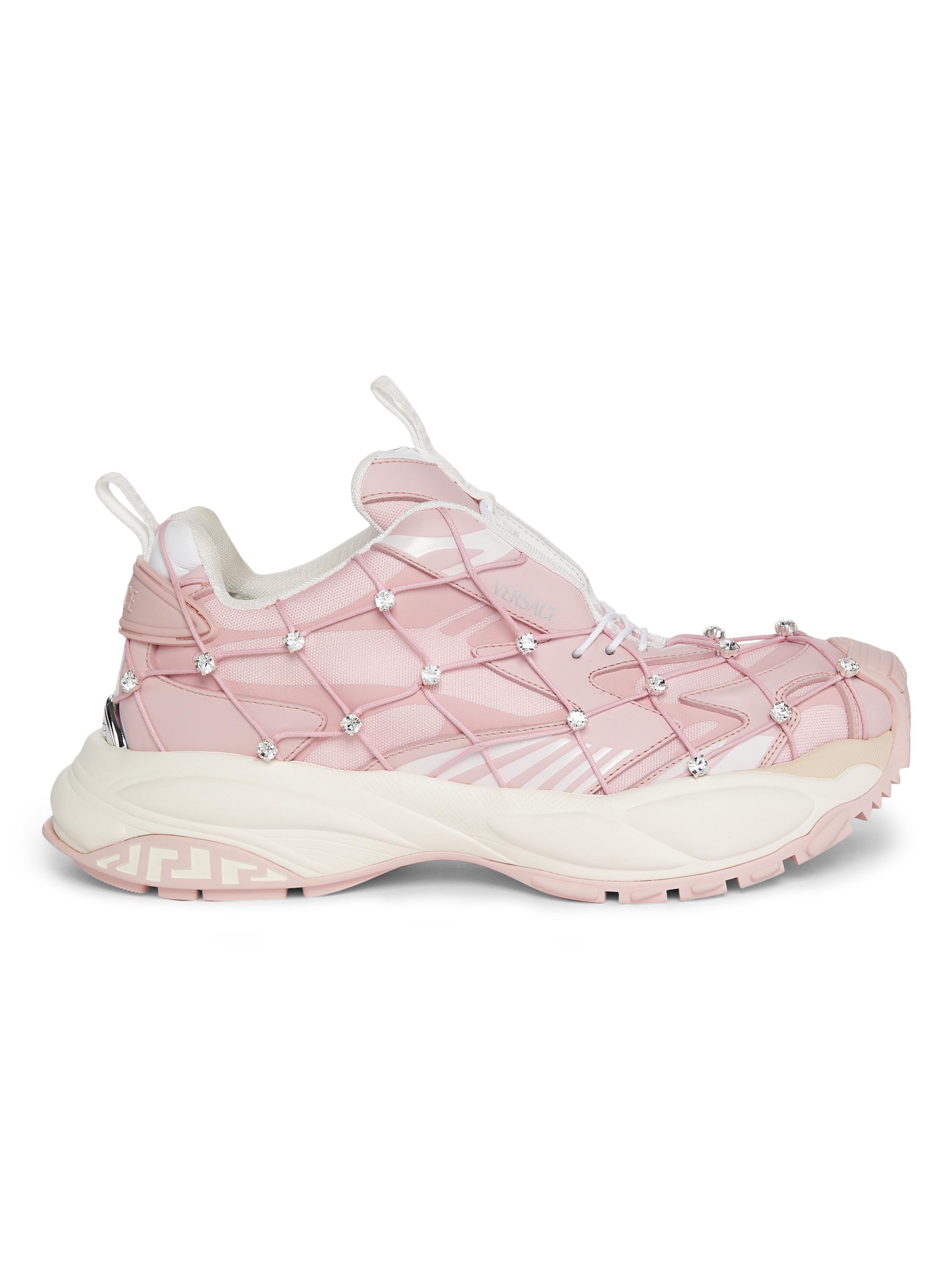 Dusty Rose White Women's V2 Mercury Crystal-Embellished Sneakers