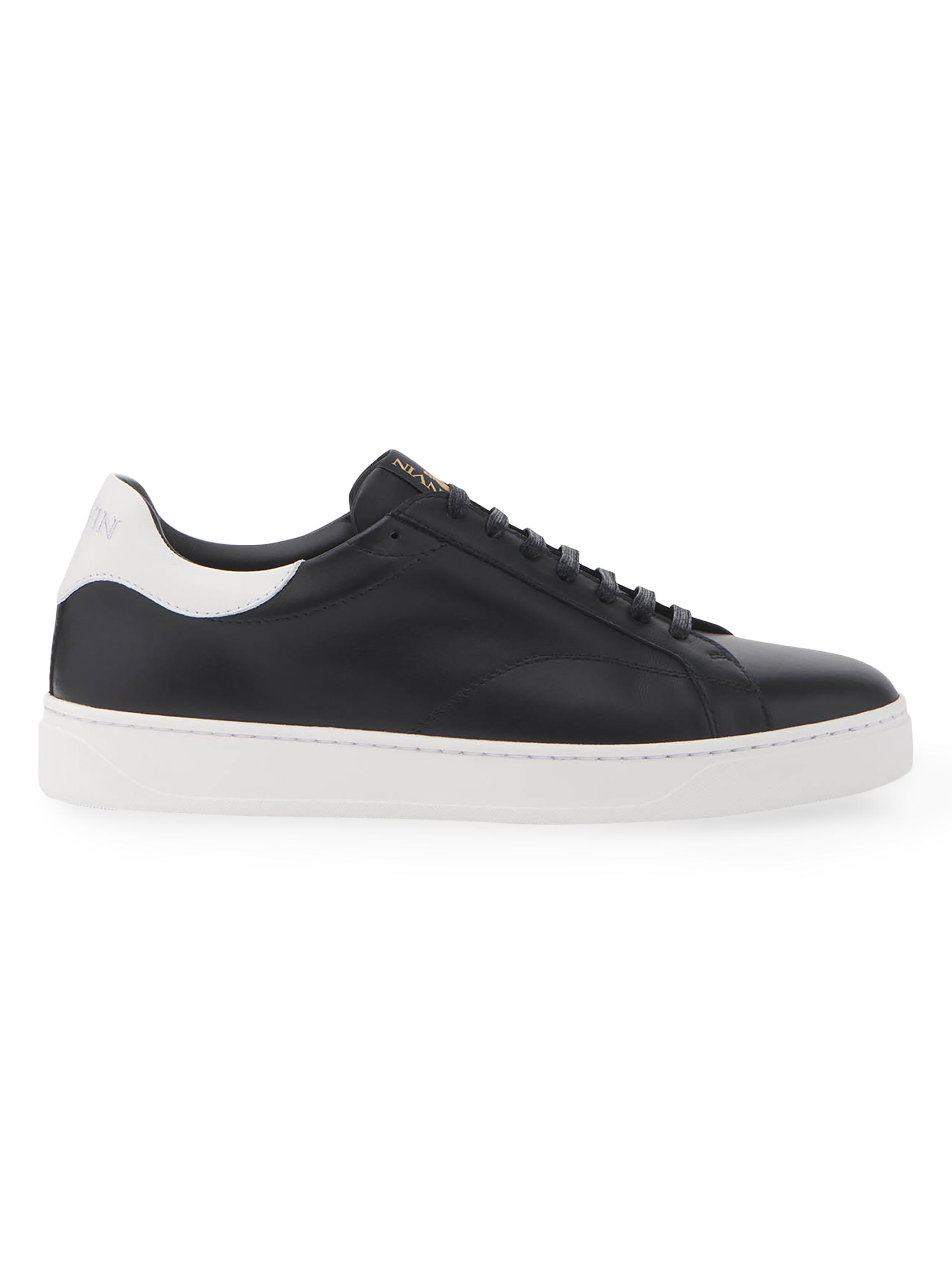 Lanvin Men's Leather Sneakers - Black White