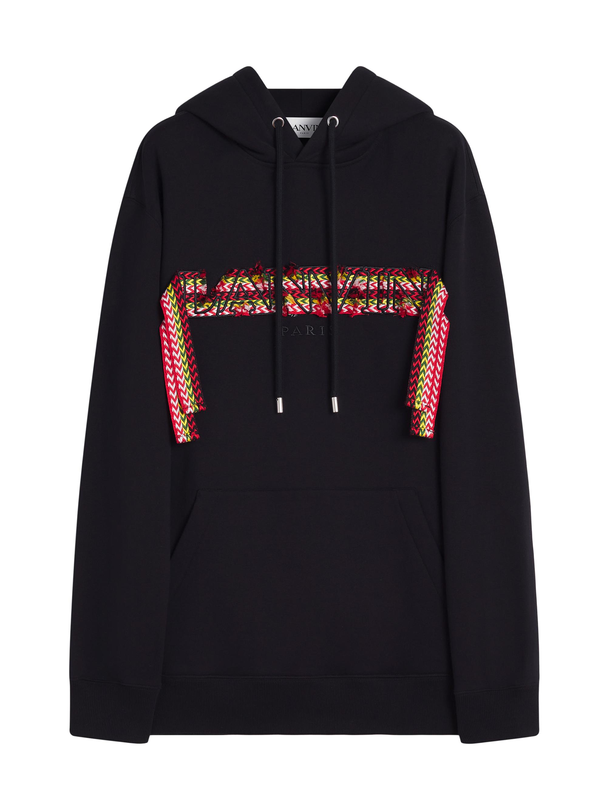 Lanvin Men's Oversized Hoodie Curblace - Black