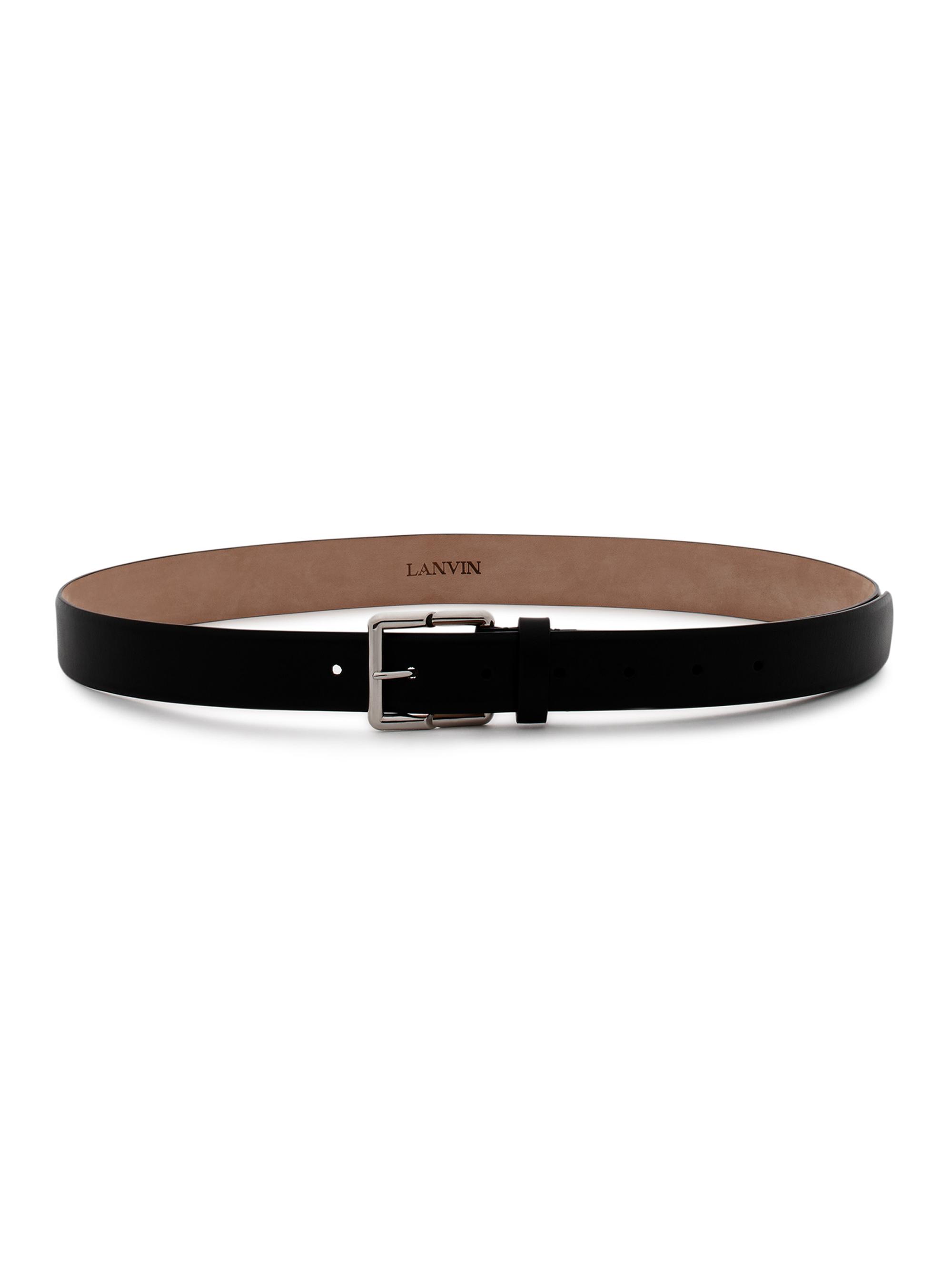 Lanvin Men's Haute Sequence Leather Belt - Black