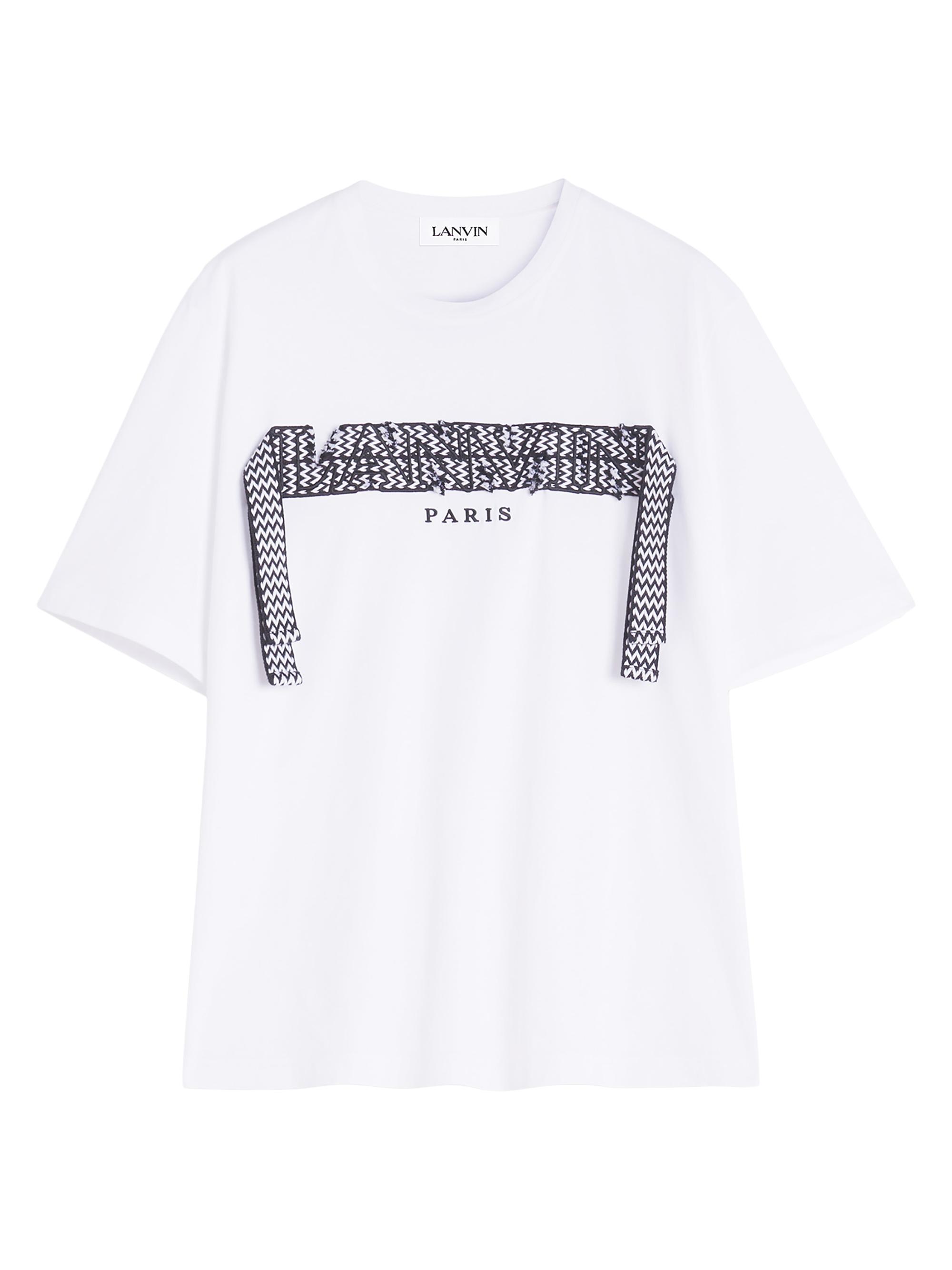 Lanvin Men's Curb Lace Classic T-Shirt - Optic White