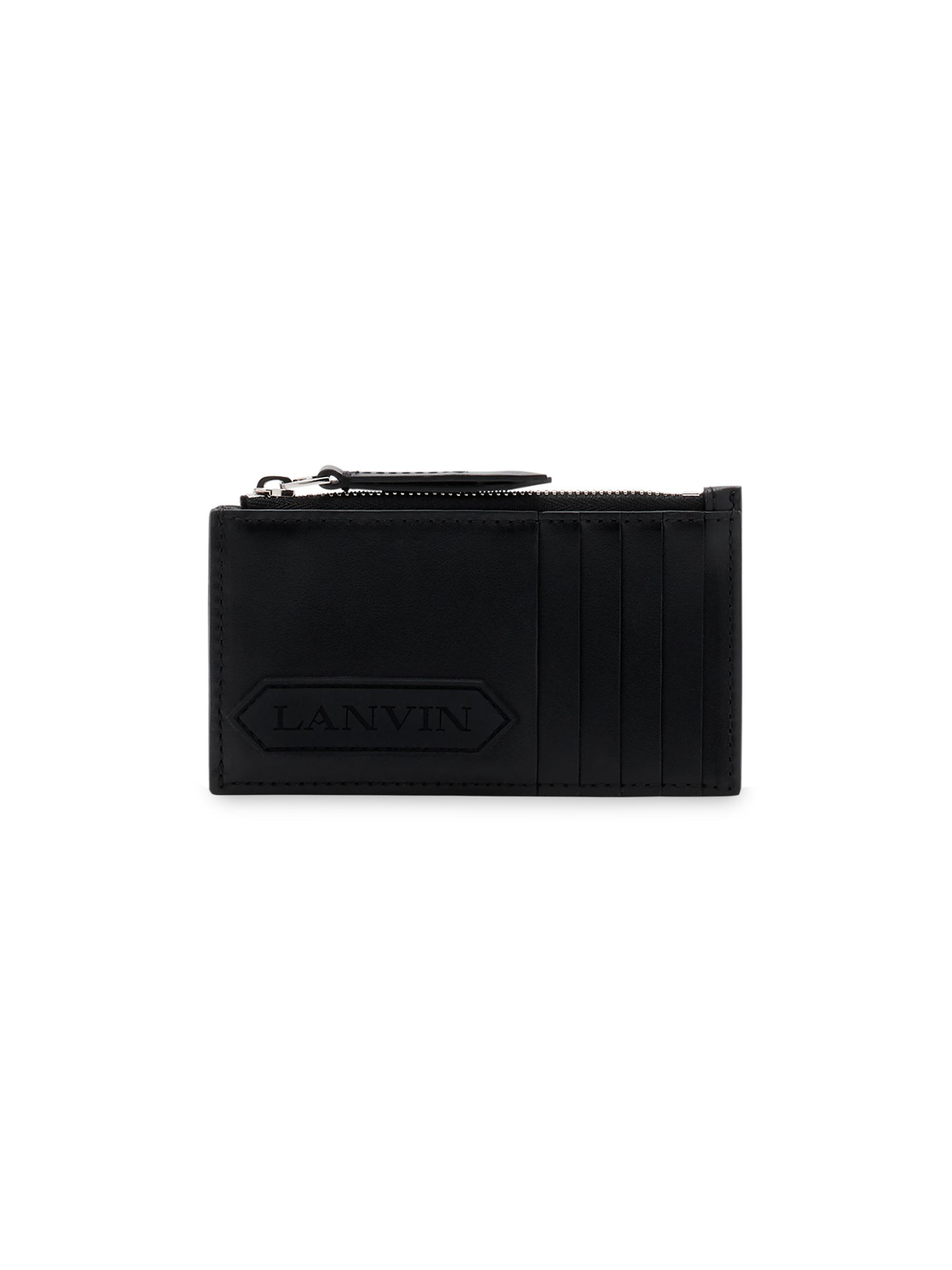 Lanvin Men's Signature Leather Cardholder - Black