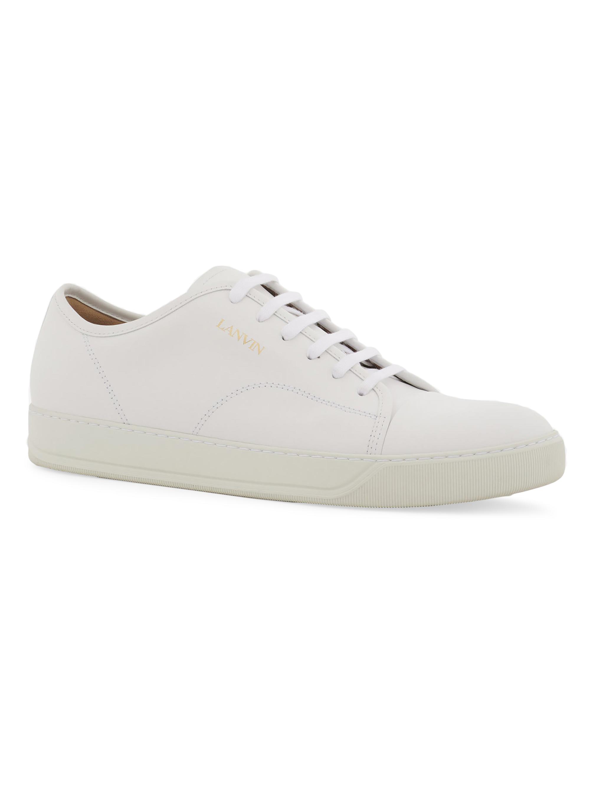 Lanvin Men's DBB1 Leather Sneakers - White
