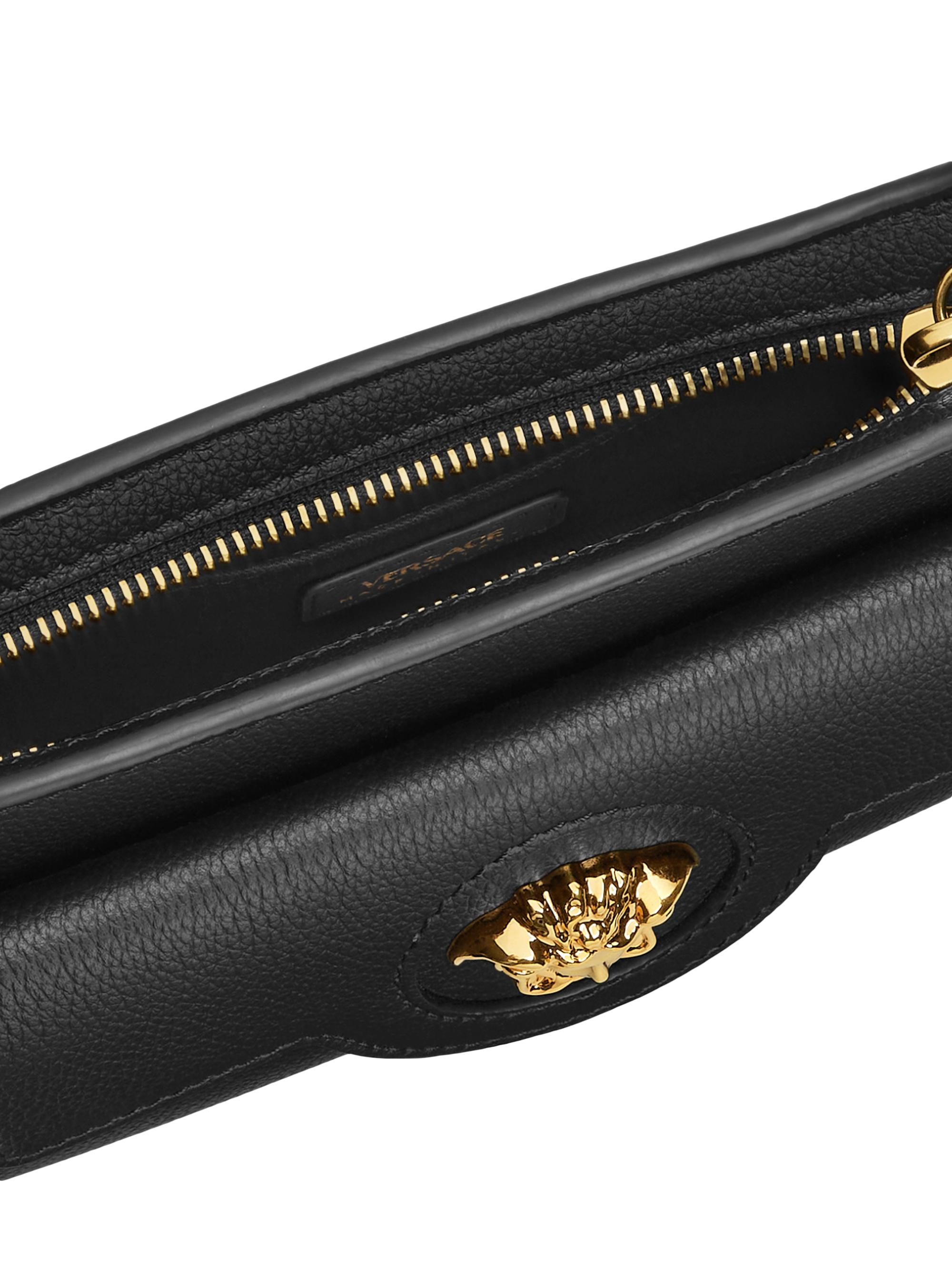 Versace La Medusa Mini Leather Crossbody Bag | Saks Fifth Avenue