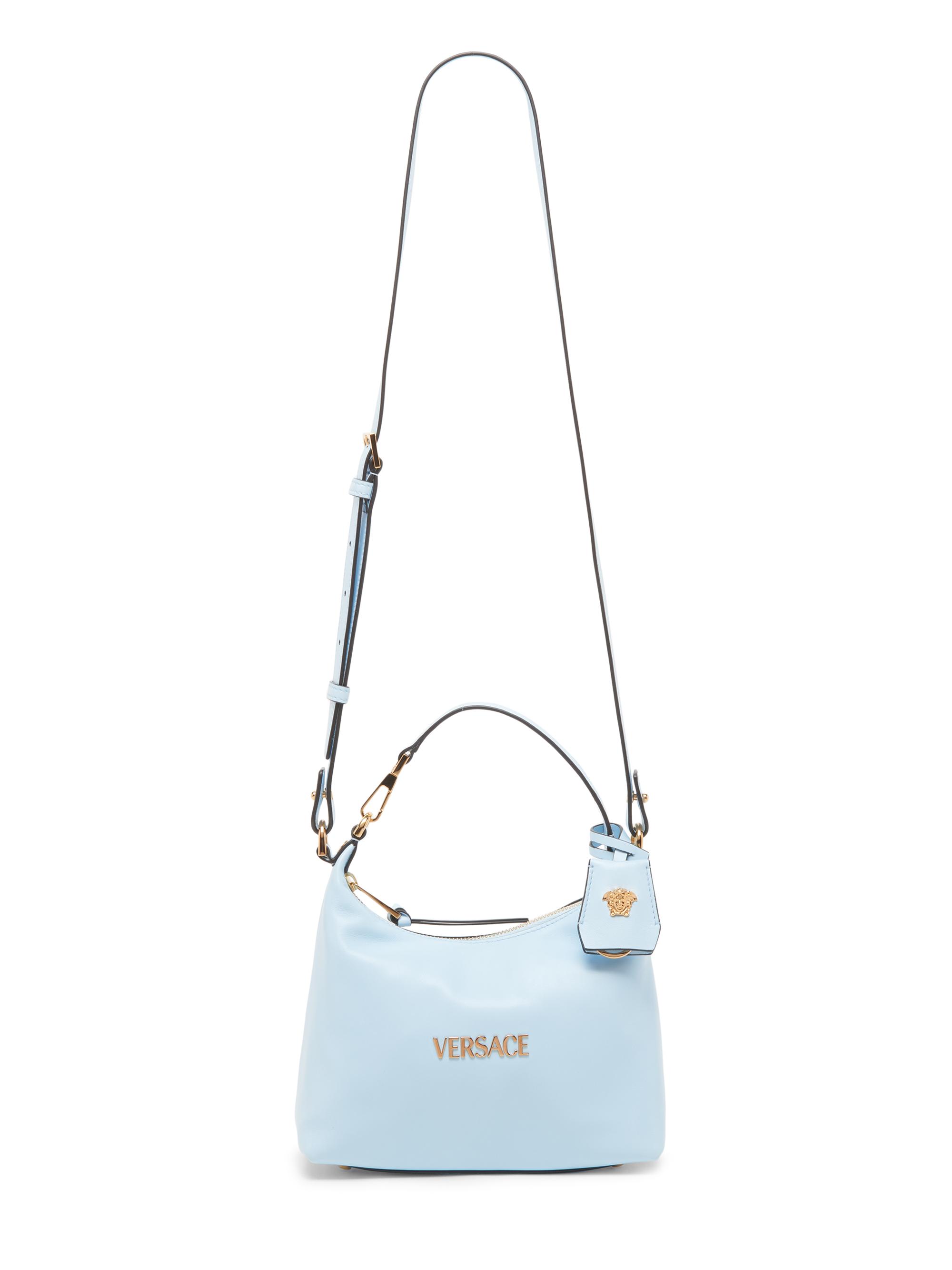 Versace Tag Leather Hobo Bag | Saks Fifth Avenue