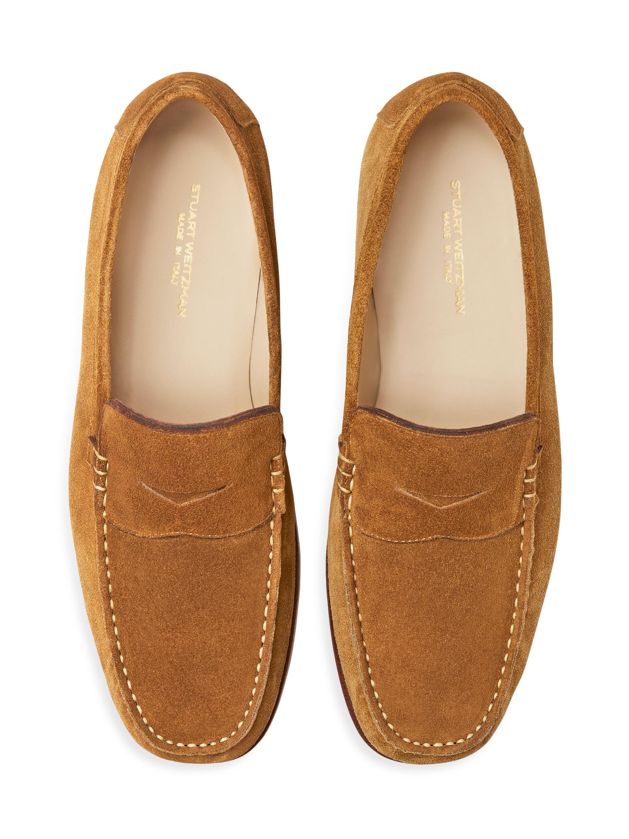 Stuart Weitzman Brady Penny Leather Loafers | Saks Fifth Avenue display picture 1