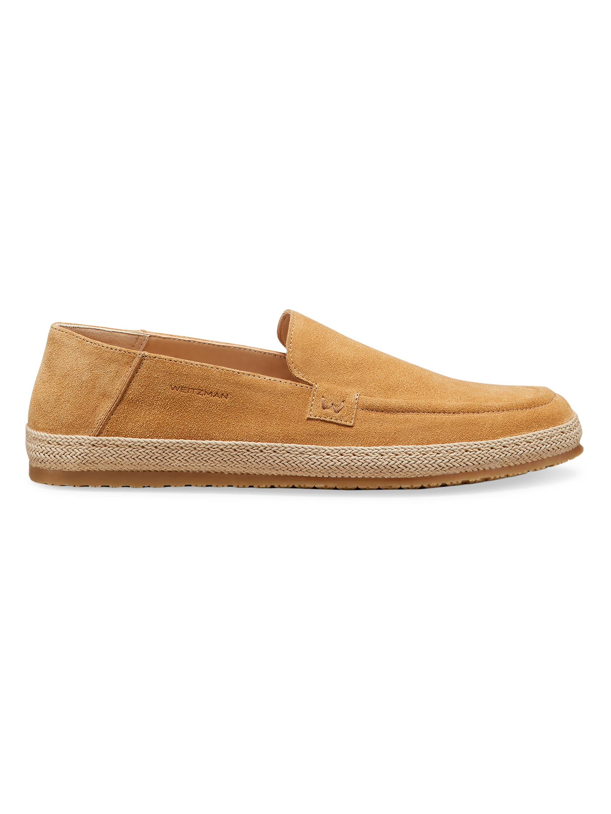 Stuart Weitzman Men's Bala Suede Espadrilles - Biscotto