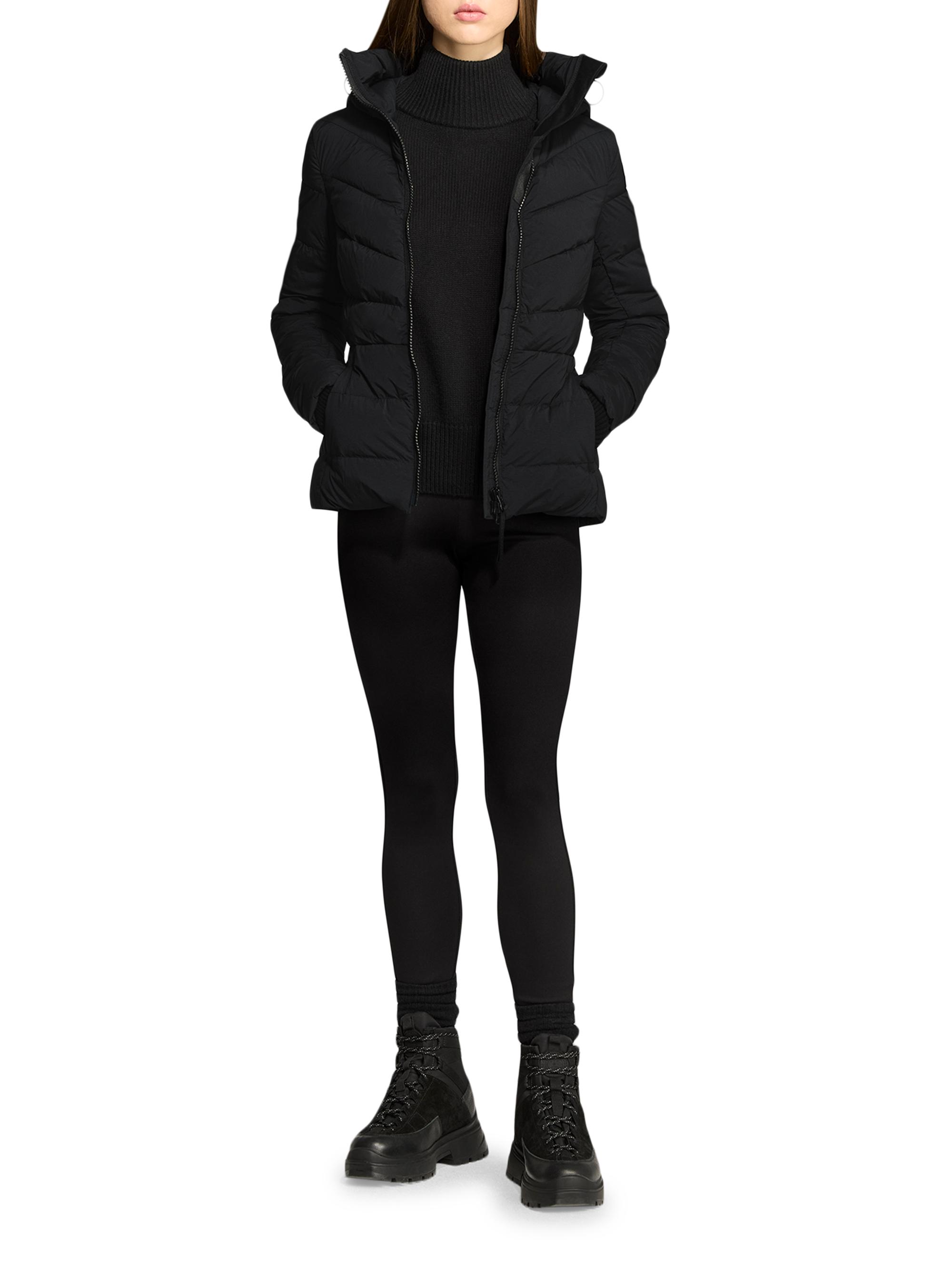 Canada Goose Women's Clair Chevron Quilted Slim-Fit Jacket - Black Noir
