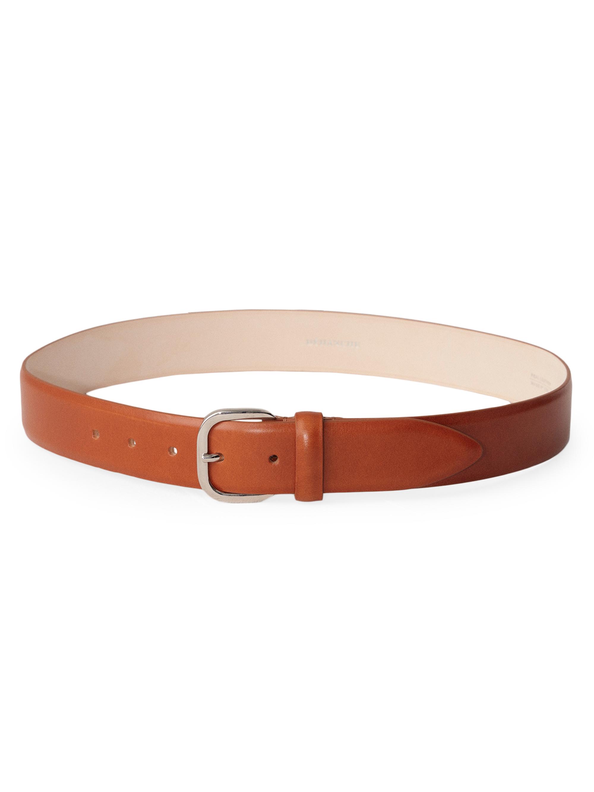 Déhanche Women's Jeanne Leather Belt - Terre Silver