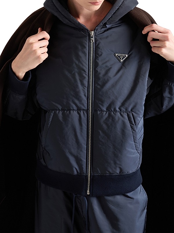 Shop Prada Lightweight Hooded Re-Nylon Blouson Jacket | Saks Shop Prada Lightweight Hooded Re-Nylon Blouson Jacket | Saks