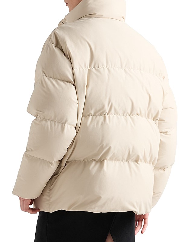 Shop Prada Technical Fabric Down Jacket | Saks Fifth Avenue Shop Prada Technical Fabric Down Jacket | Saks Fifth Avenue