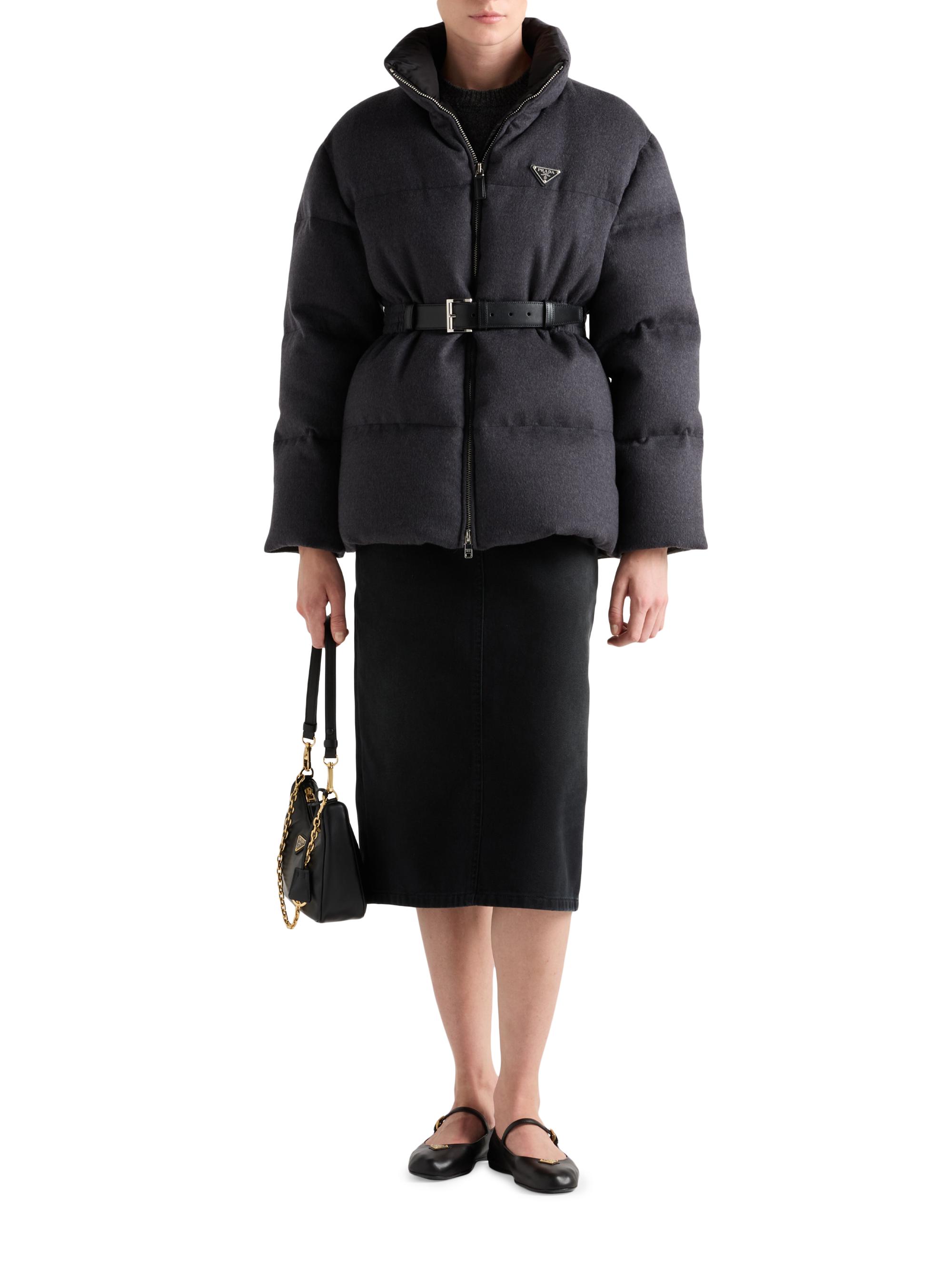 Prada Flannel Down Jacket | Saks Fifth Avenue