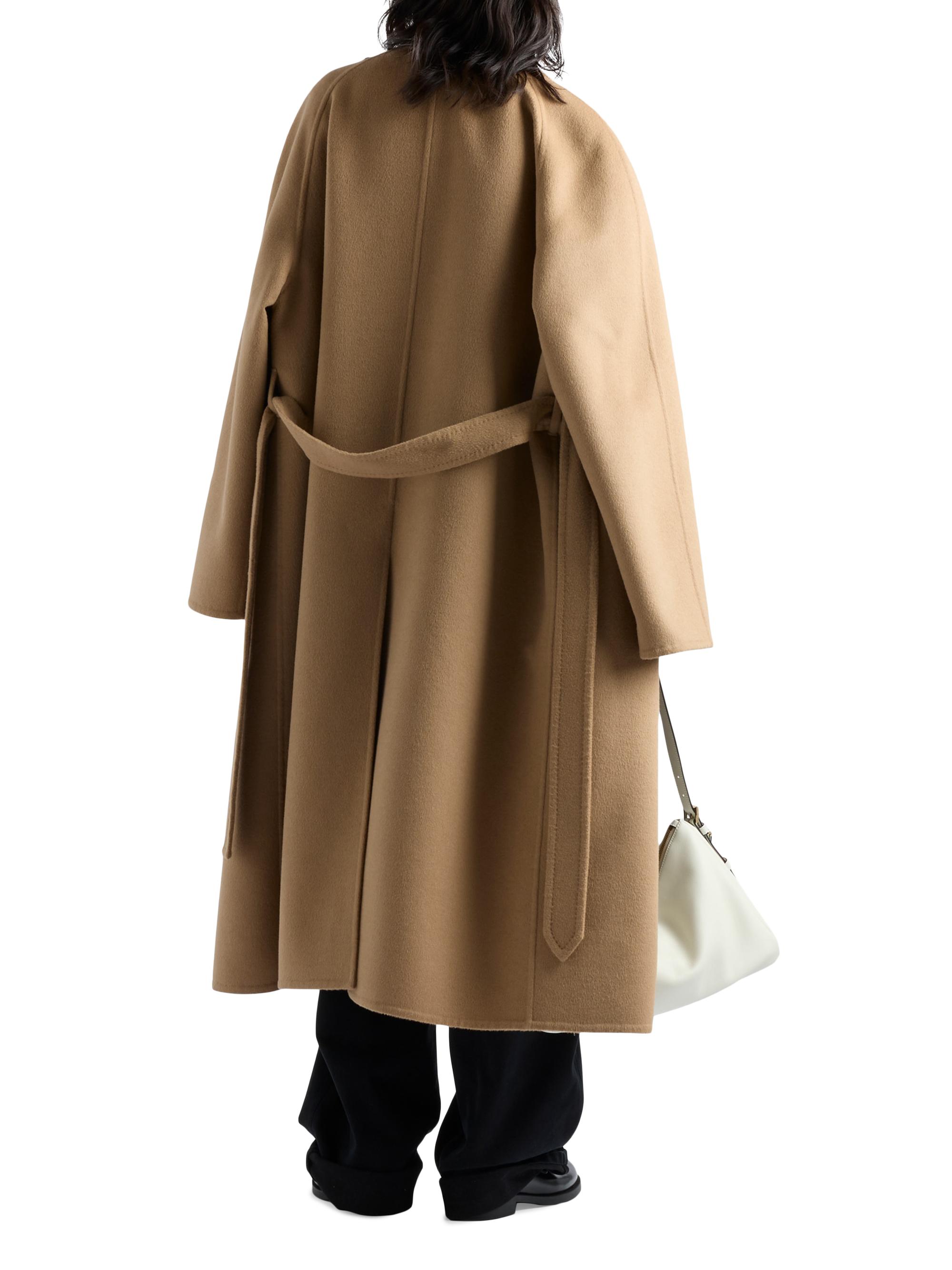 Prada Double-Breasted Cashgora Coat | Saks Fifth Avenue