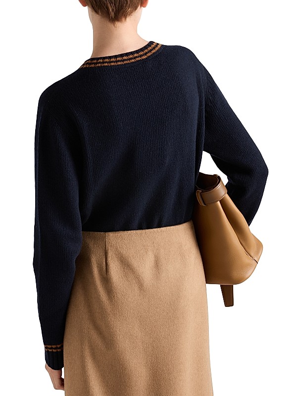 Shop Prada Wool and Cashmere Crew-Neck Sweater | Saks Fifth Shop Prada Wool and Cashmere Crew-Neck Sweater | Saks Fifth